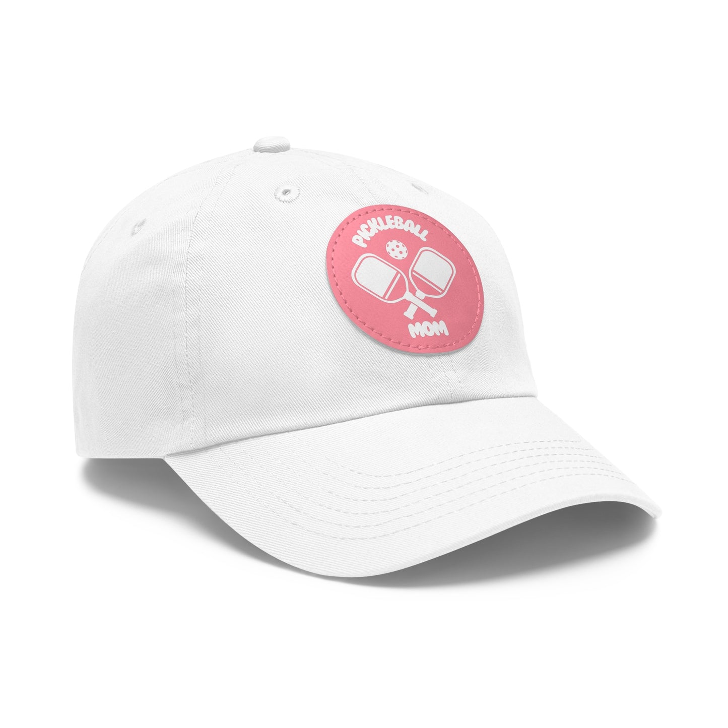 Pickleball Mom: Court Conqueror Leather Patch Hat