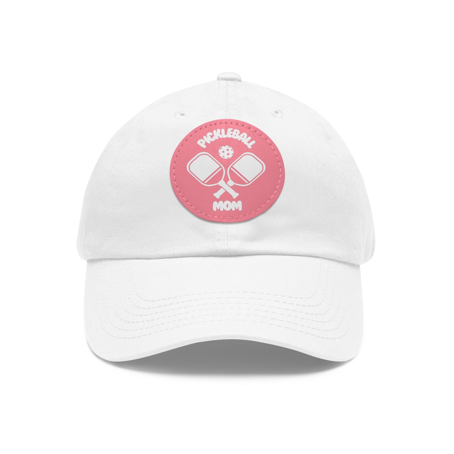 Pickleball Mom: Court Conqueror Leather Patch Hat