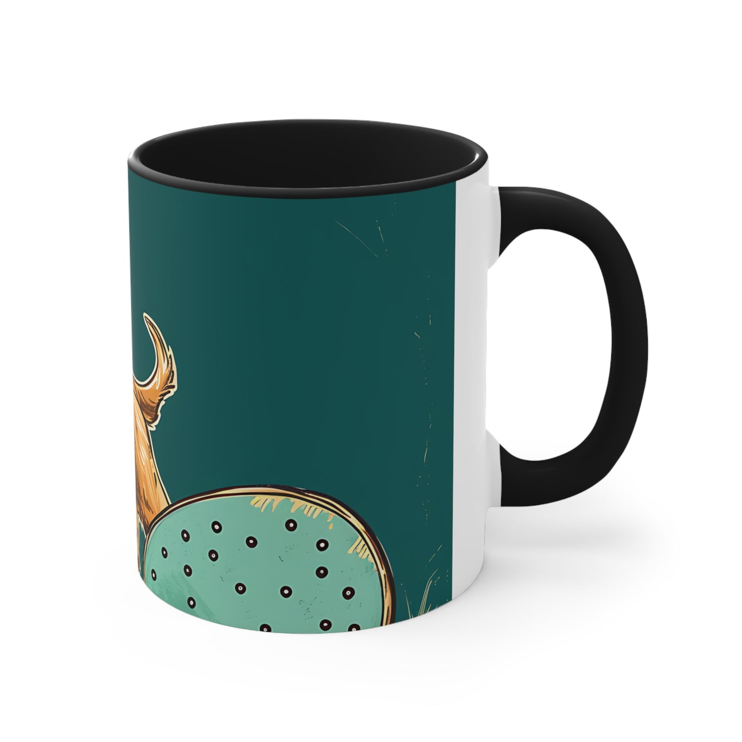 Pickleball Retriever Accent Coffee Mug