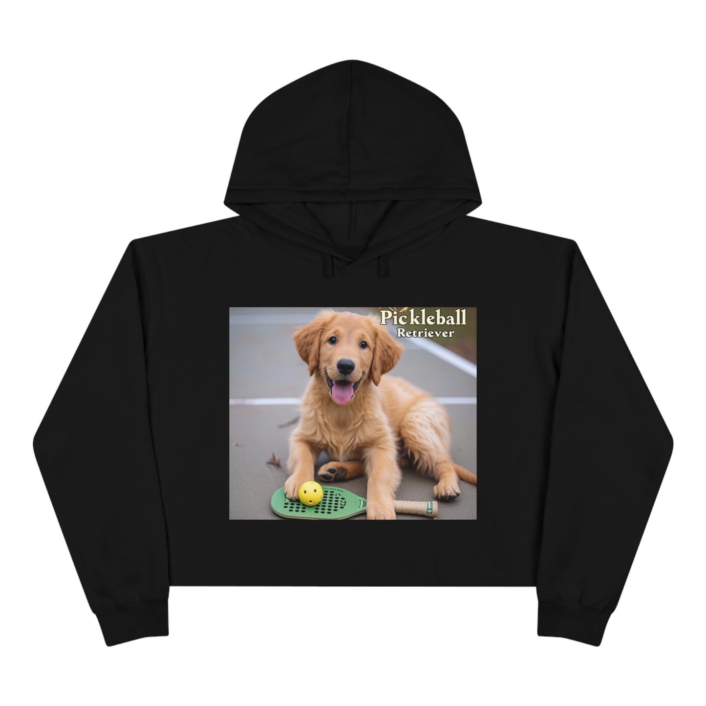 Pickleball Pup Partner – Active Crop Hoodie