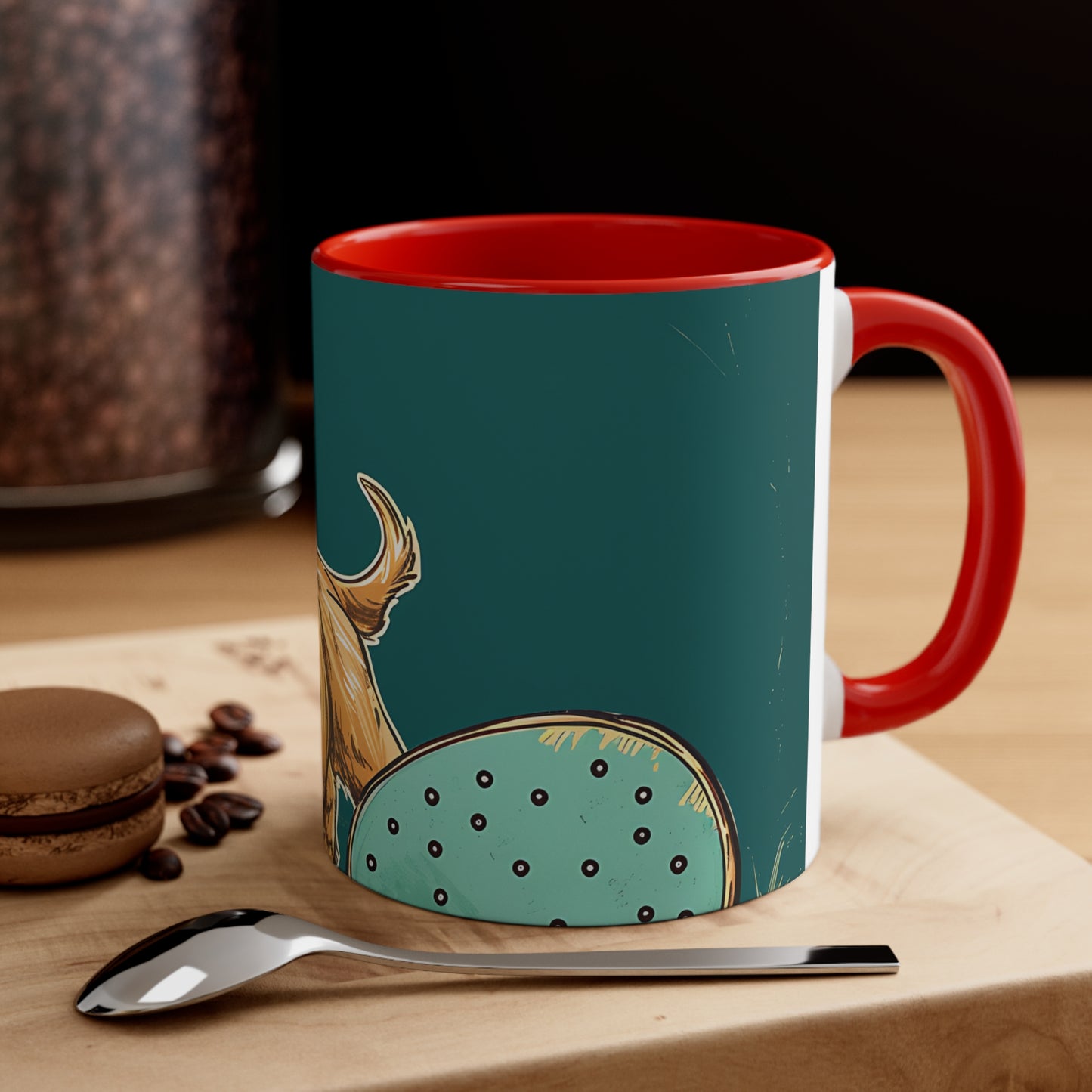 Pickleball Retriever Accent Coffee Mug