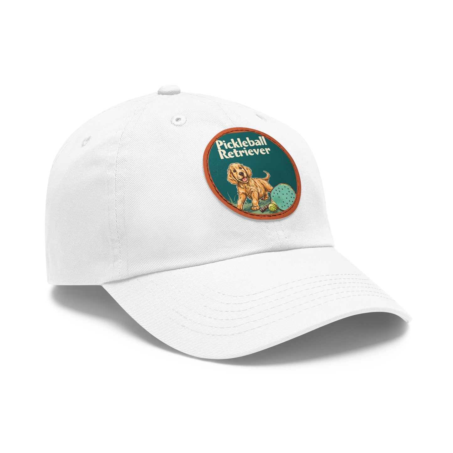 Pickleball Retriever Leather Patch Hat