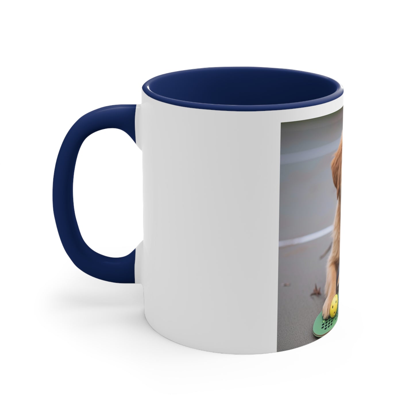 Pickleball Pup Partner – Accent Coffee Mug