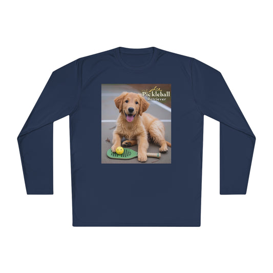 Pickleball Pup Partner – Unisex UV Protective Pickleball Long Sleeve Tee