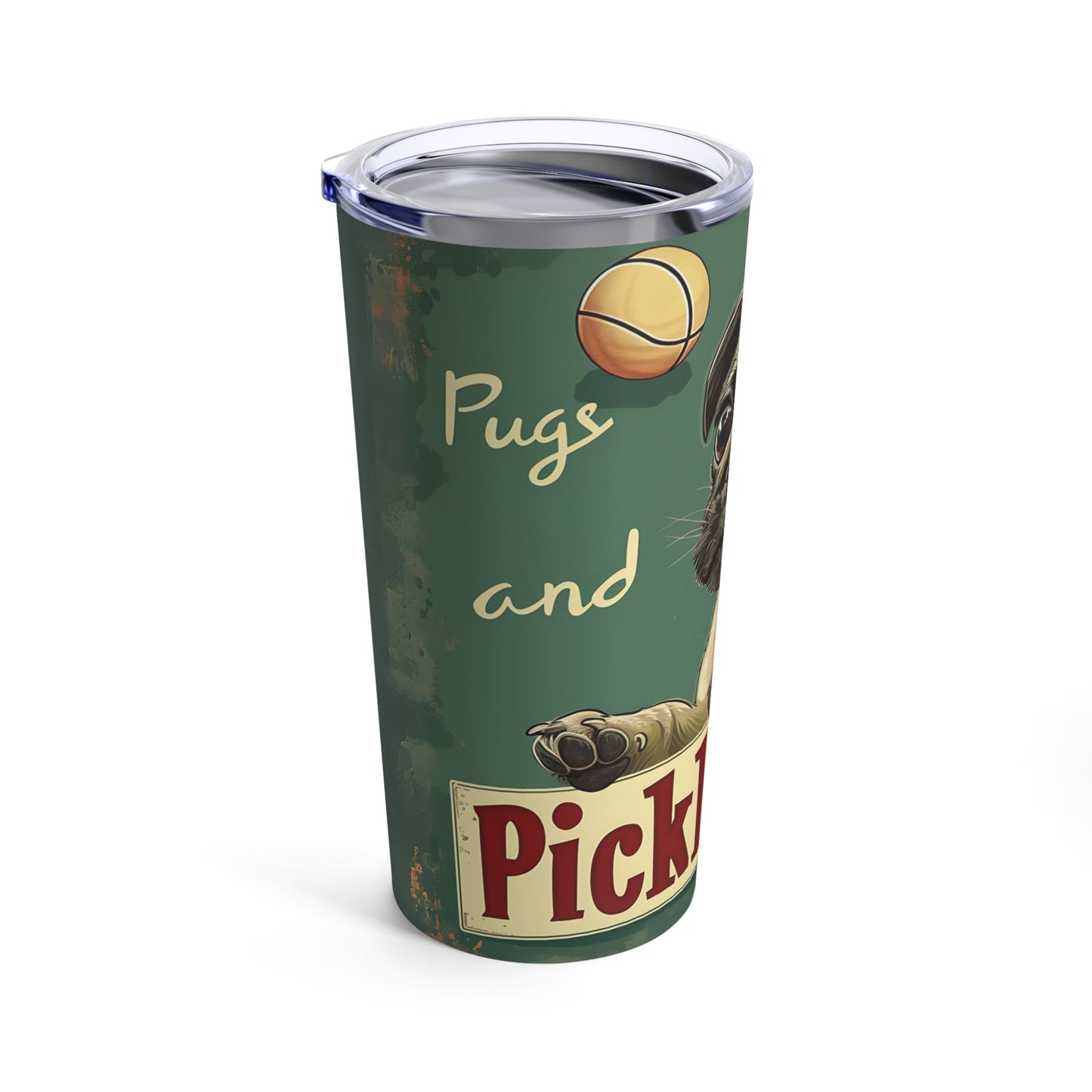 Pugs and Pickleball Insulated Tumbler