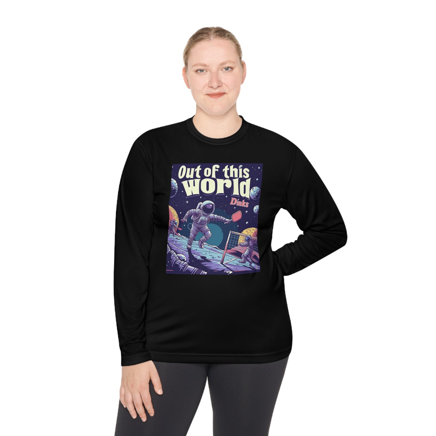 Galactic Game Point Tee – Unisex UV Protective Pickleball Long Sleeve Tee