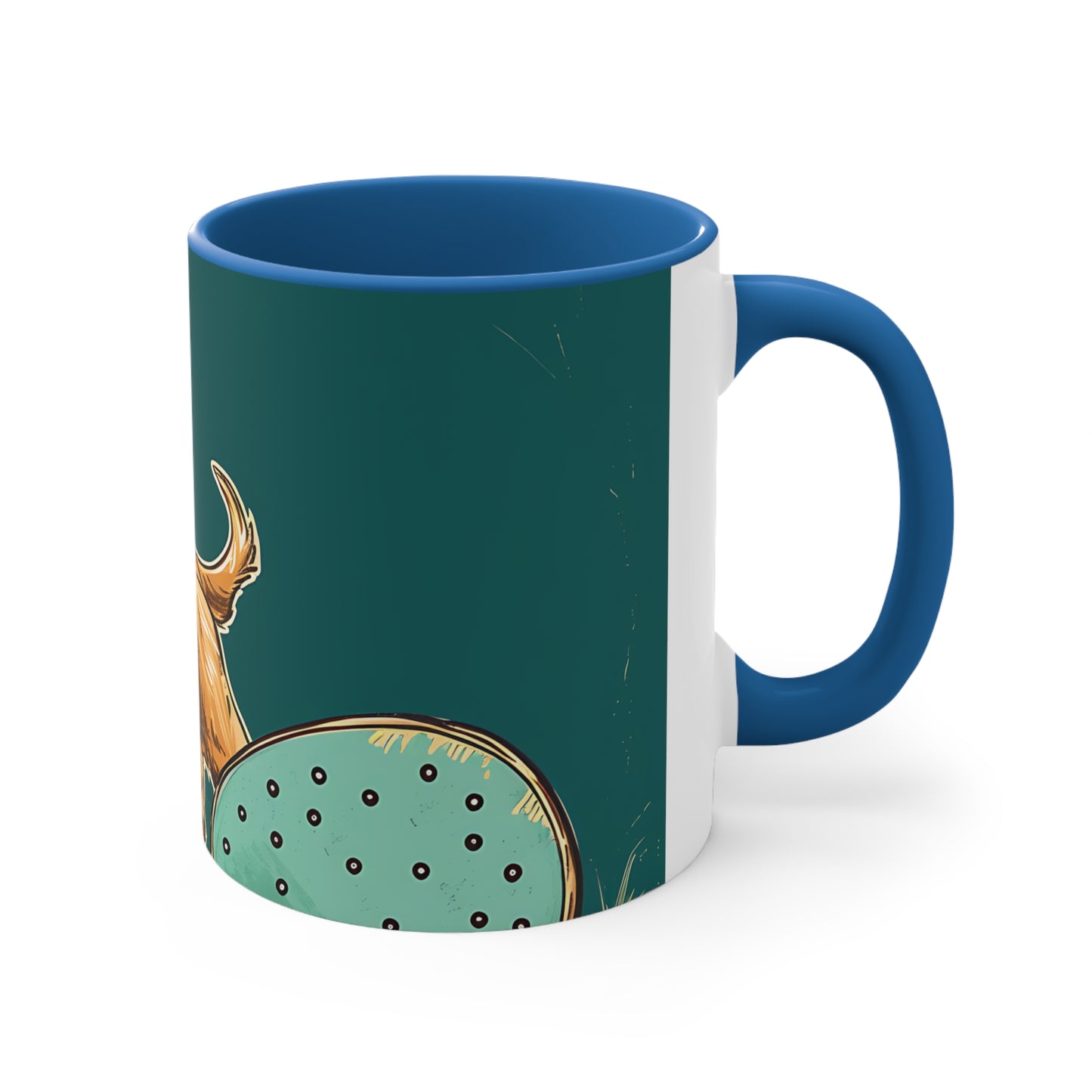 Pickleball Retriever Accent Coffee Mug