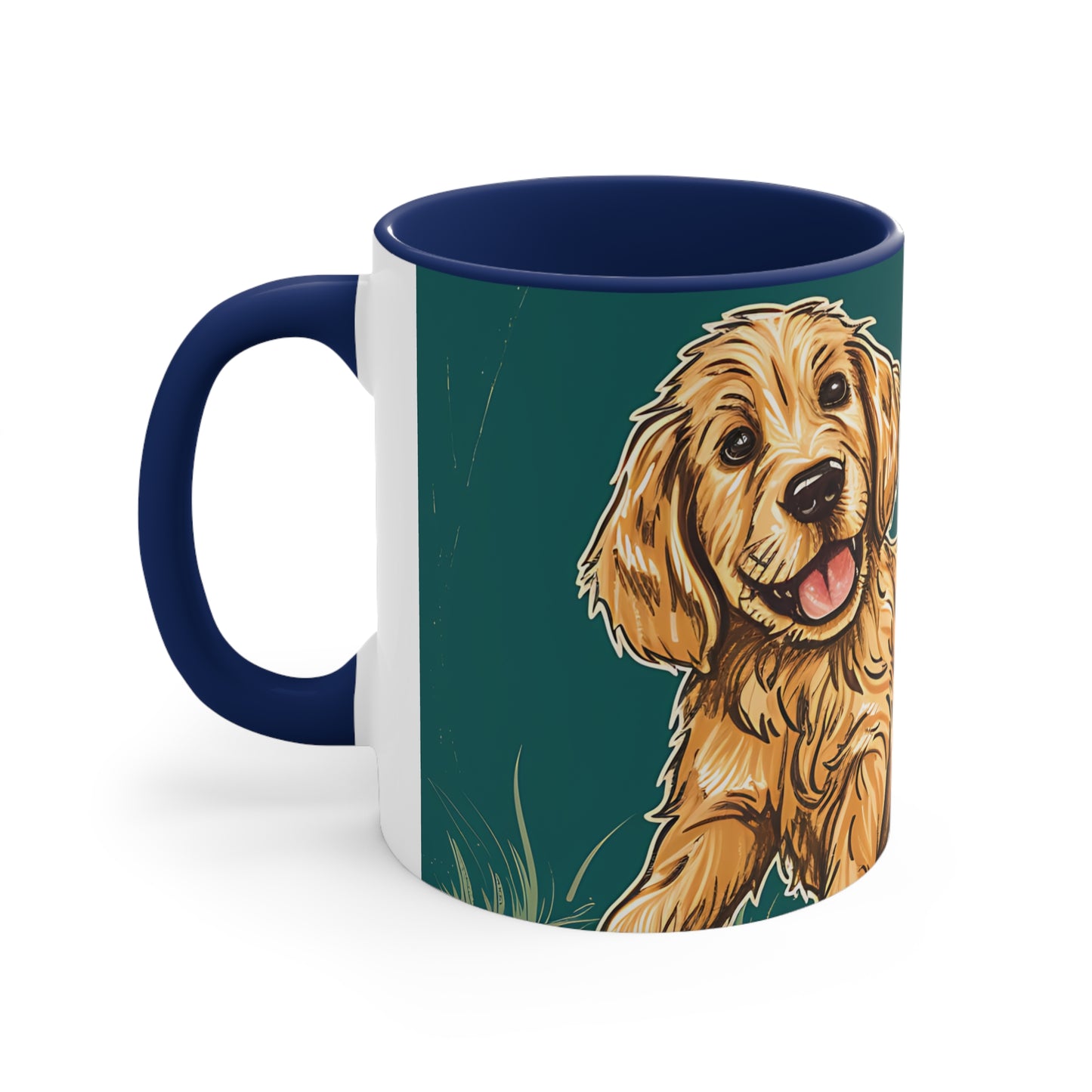 Pickleball Retriever Accent Coffee Mug