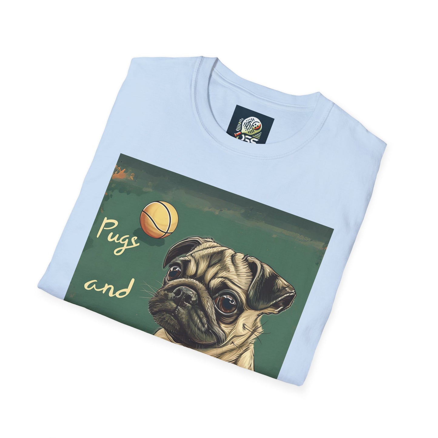 Pugs and Pickleball Comfort Tee – Unisex Soft-Style