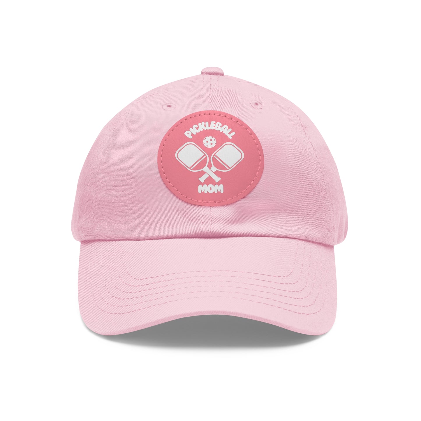 Pickleball Mom: Court Conqueror Leather Patch Hat