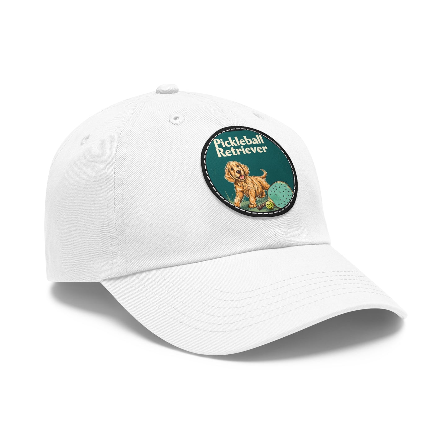 Pickleball Retriever Leather Patch Hat