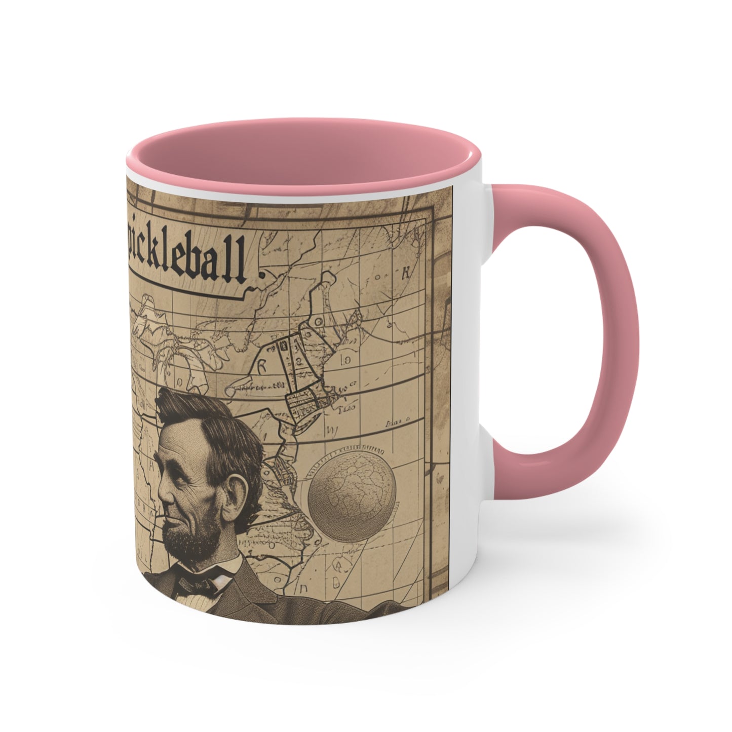 United We Pickleball Accent Coffee Mug