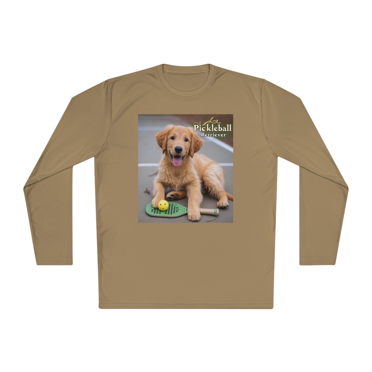 Pickleball Pup Partner – Unisex UV Protective Pickleball Long Sleeve Tee