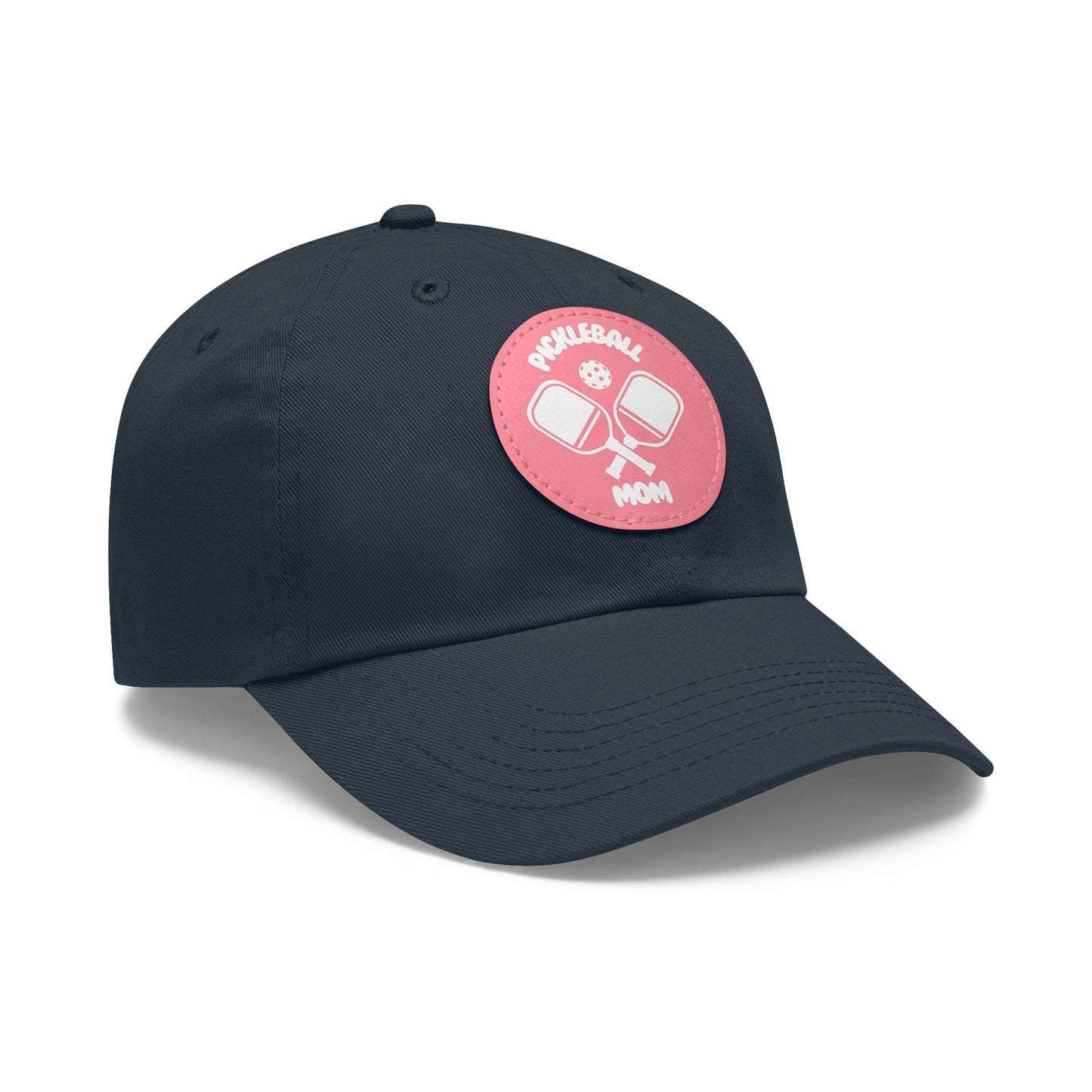 Pickleball Mom: Court Conqueror Leather Patch Hat