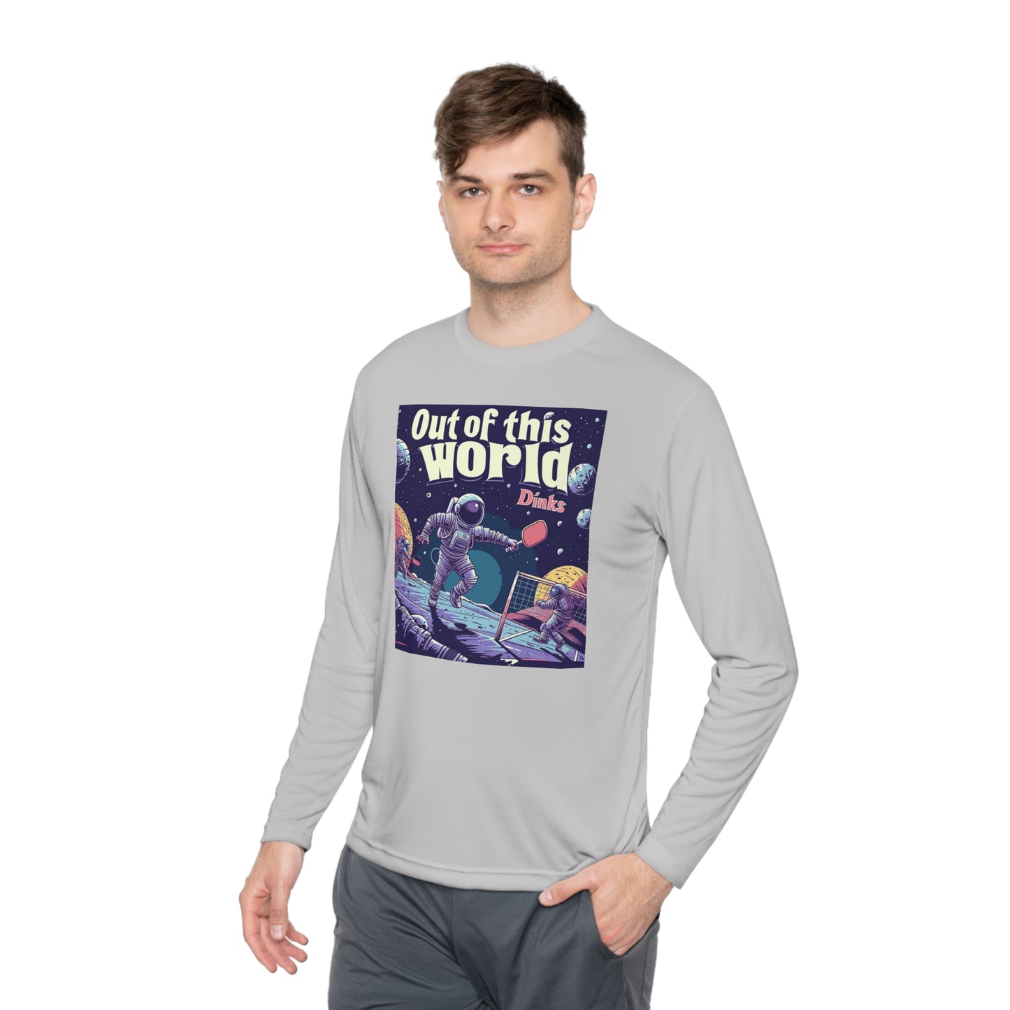 Galactic Game Point Tee – Unisex UV Protective Pickleball Long Sleeve Tee