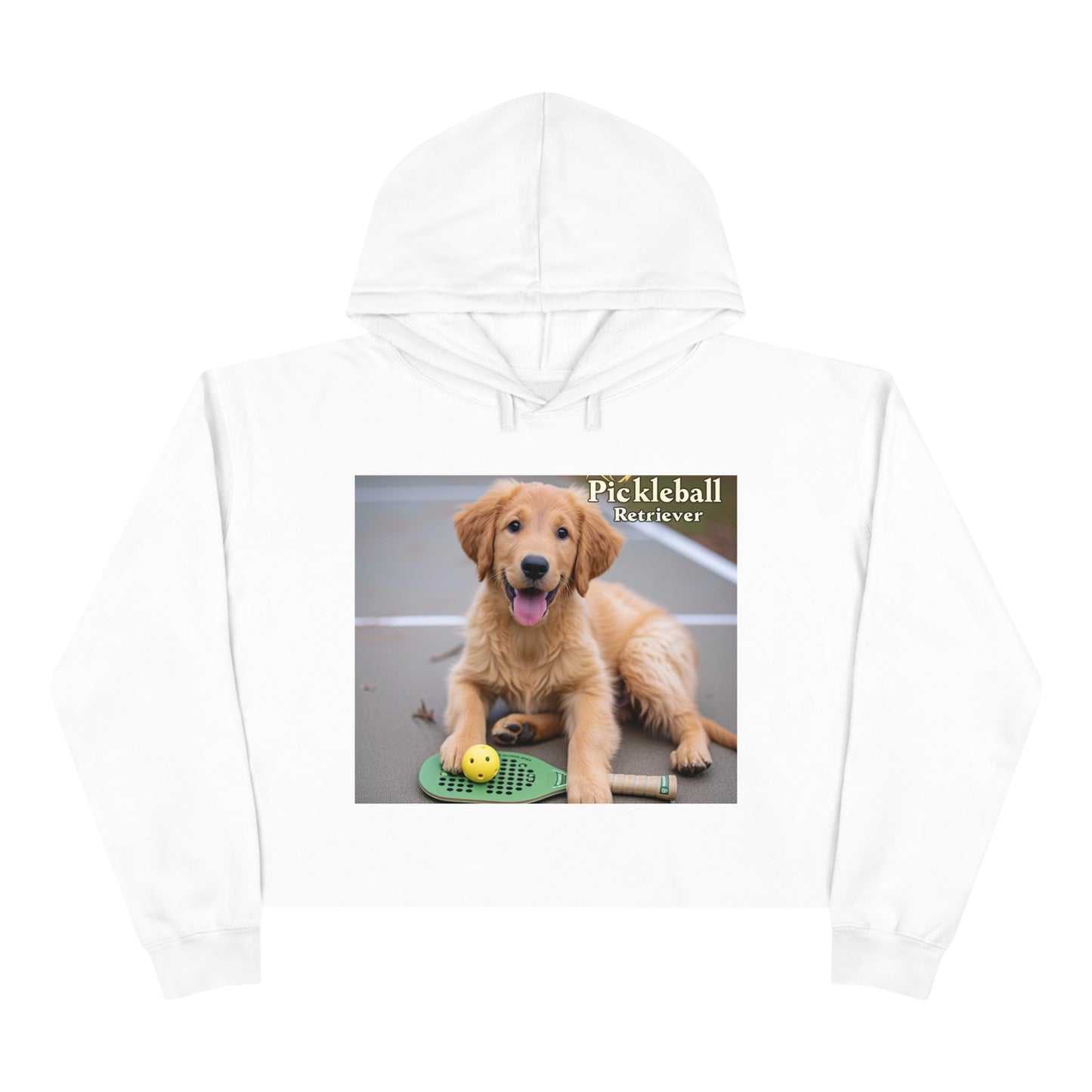 Pickleball Pup Partner – Active Crop Hoodie