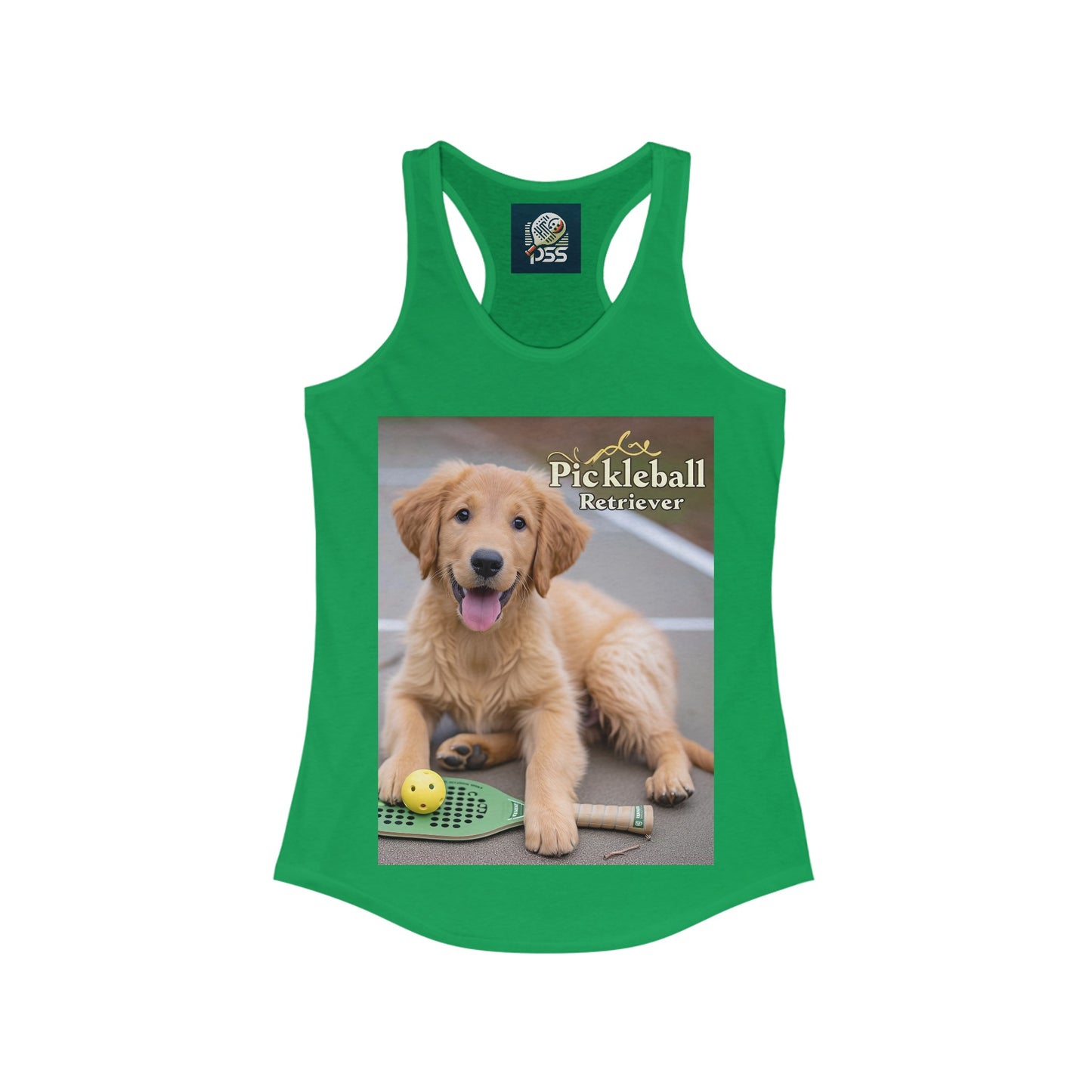 Pickleball Pup Partner – Women's Racerback Tank