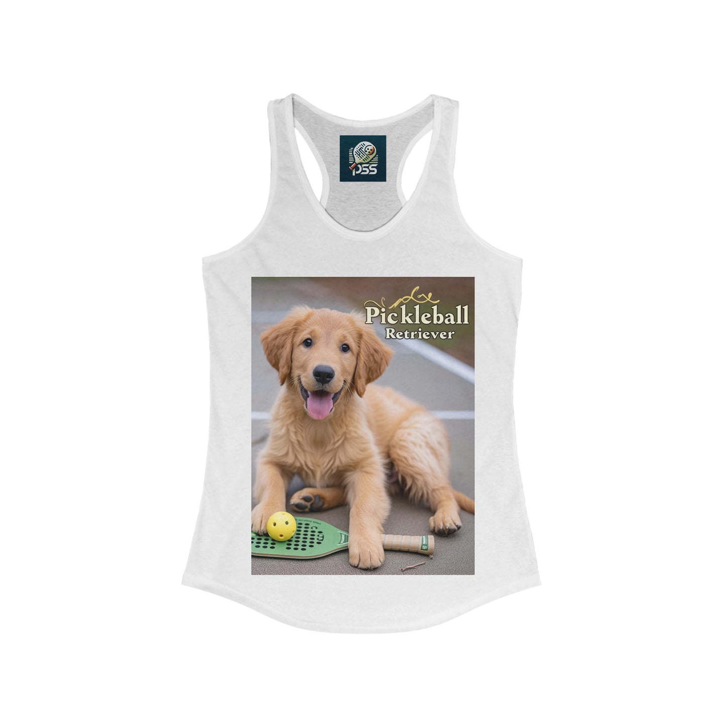 Pickleball Pup Partner – Women's Racerback Tank