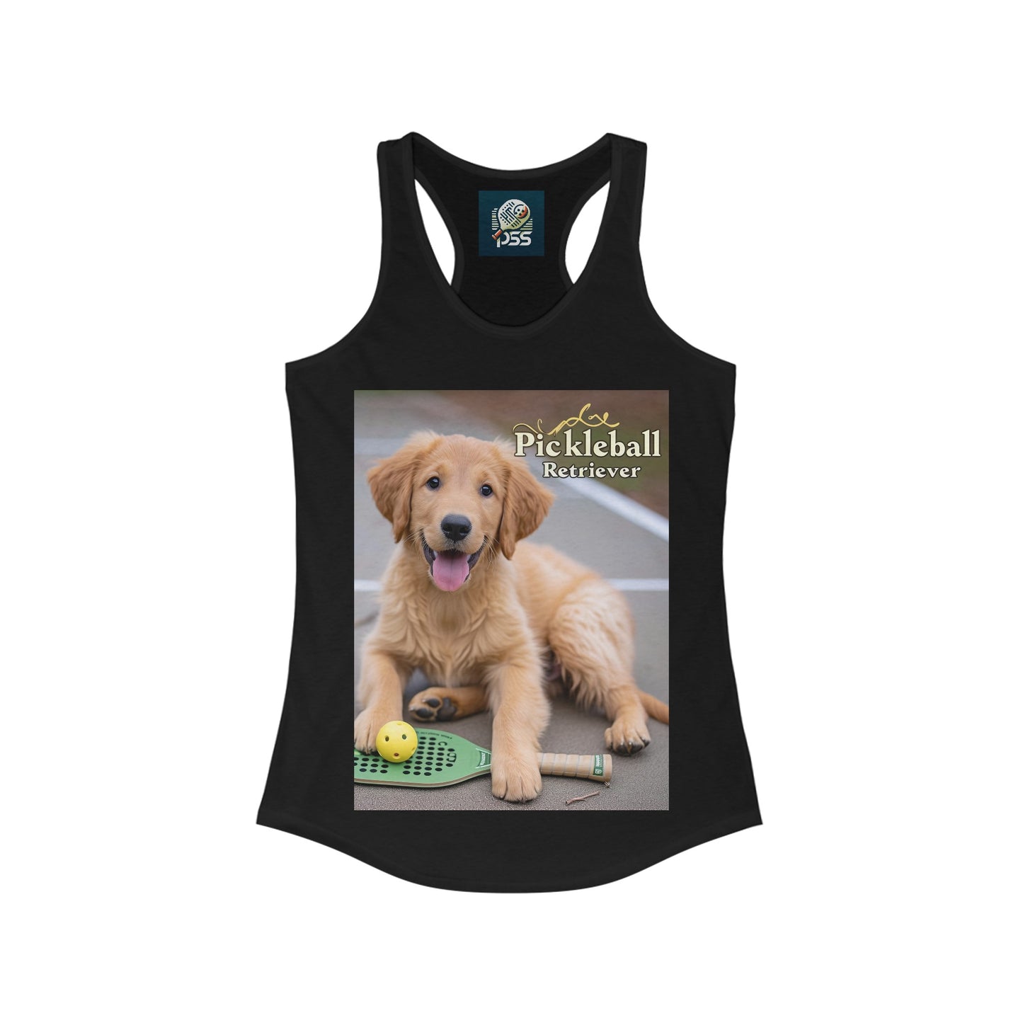 Pickleball Pup Partner – Women's Racerback Tank