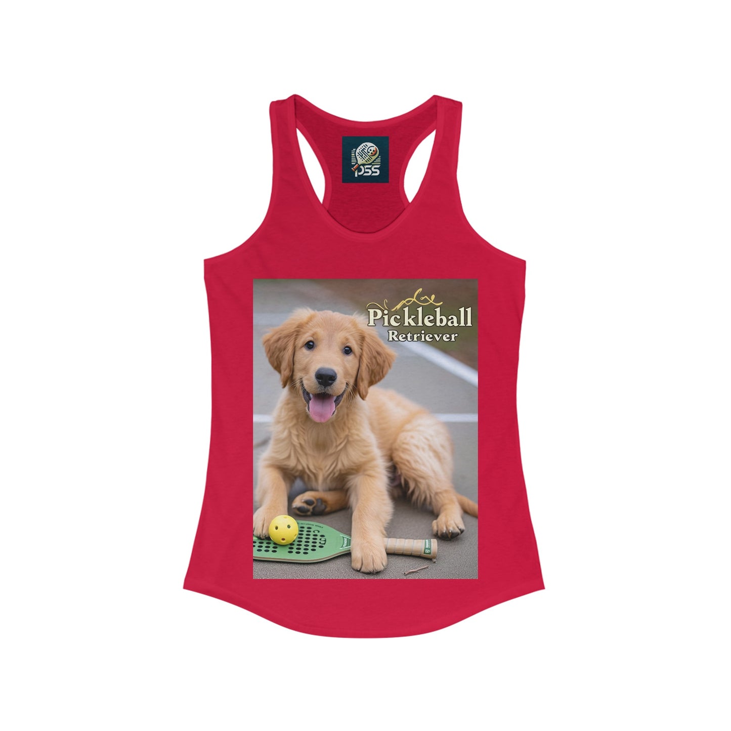 Pickleball Pup Partner – Women's Racerback Tank