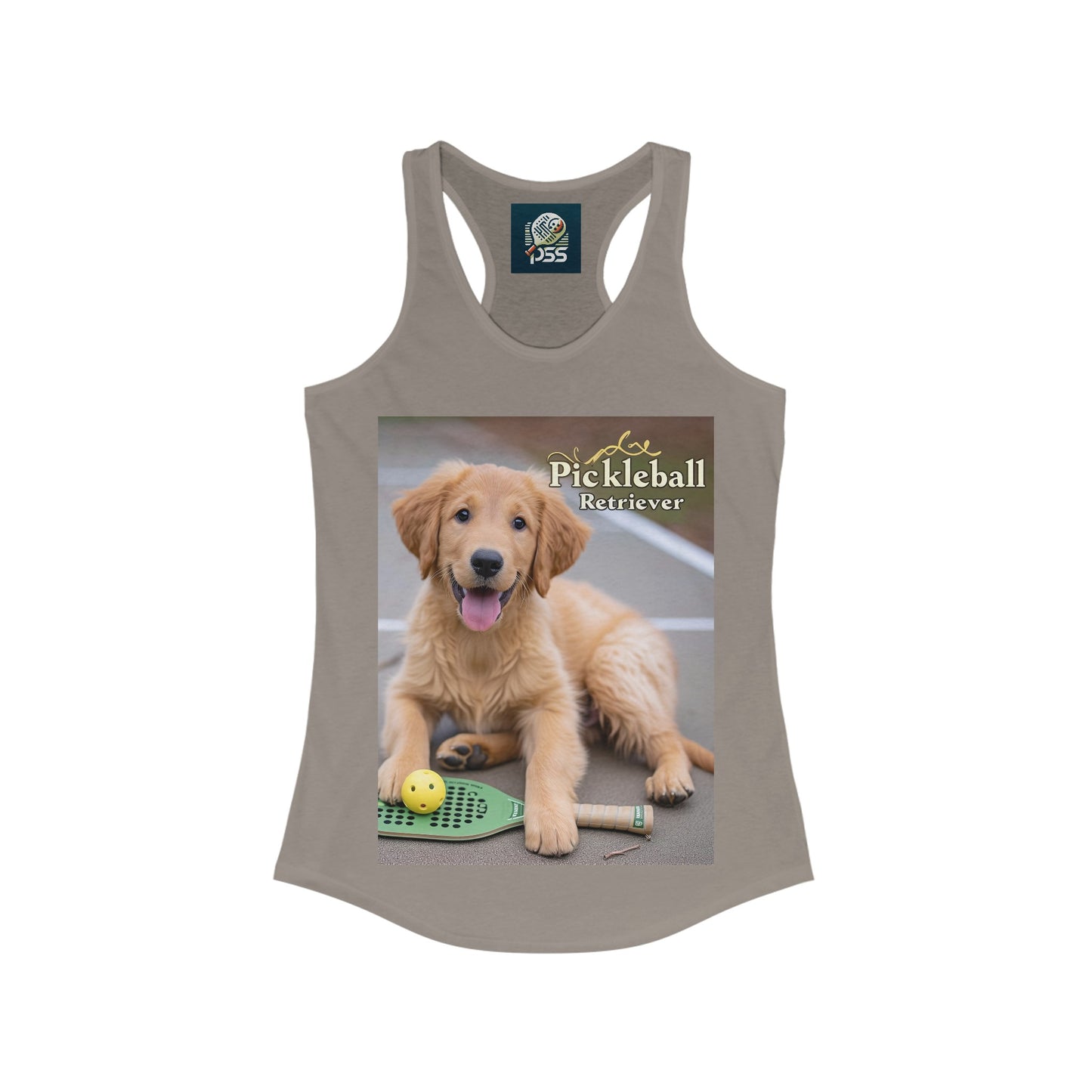 Pickleball Pup Partner – Women's Racerback Tank