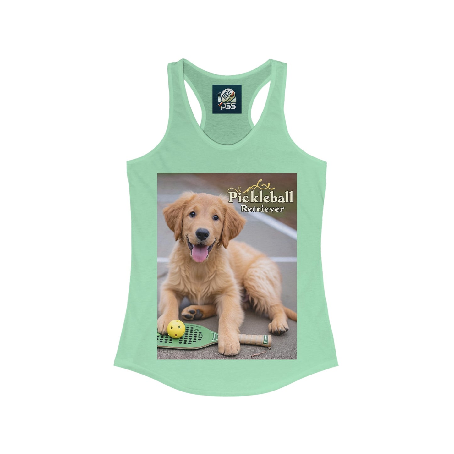 Pickleball Pup Partner – Women's Racerback Tank