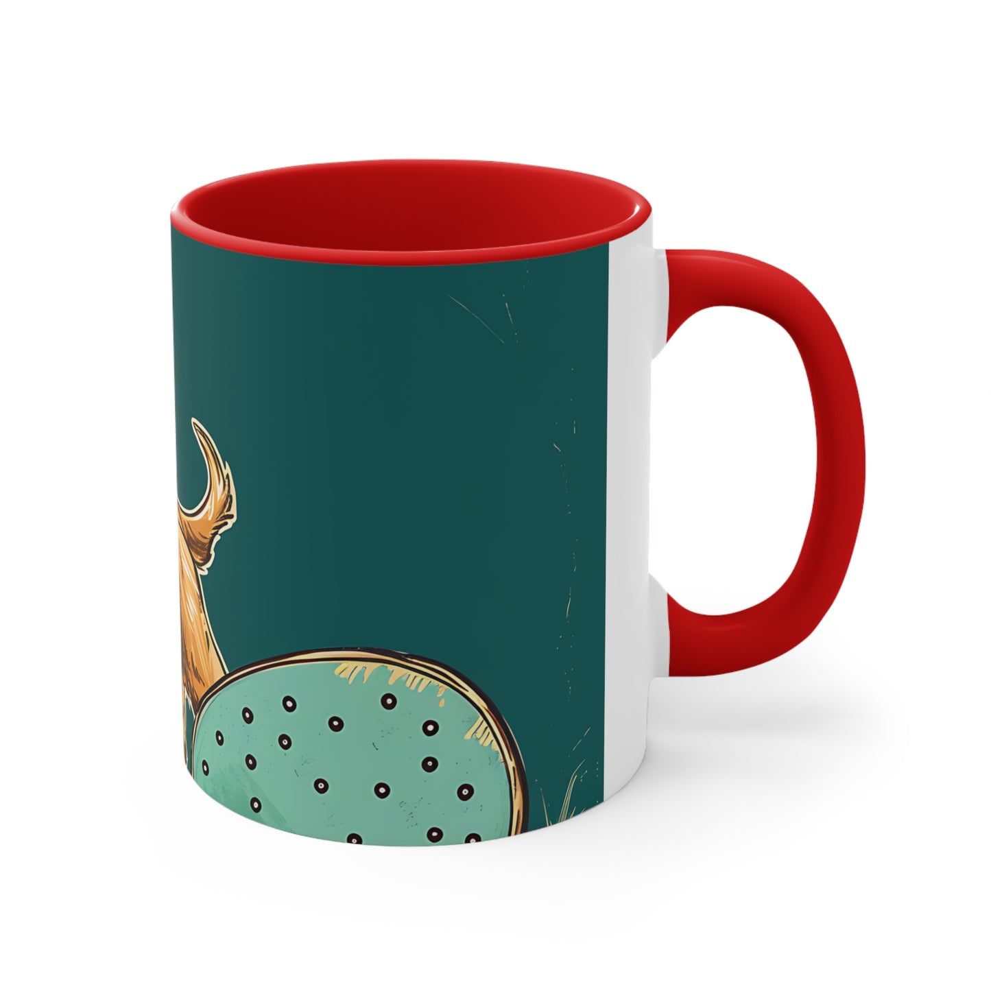 Pickleball Retriever Accent Coffee Mug