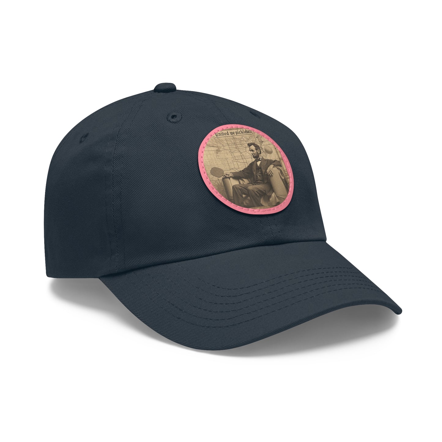 United We Pickleball Leather Patch Hat