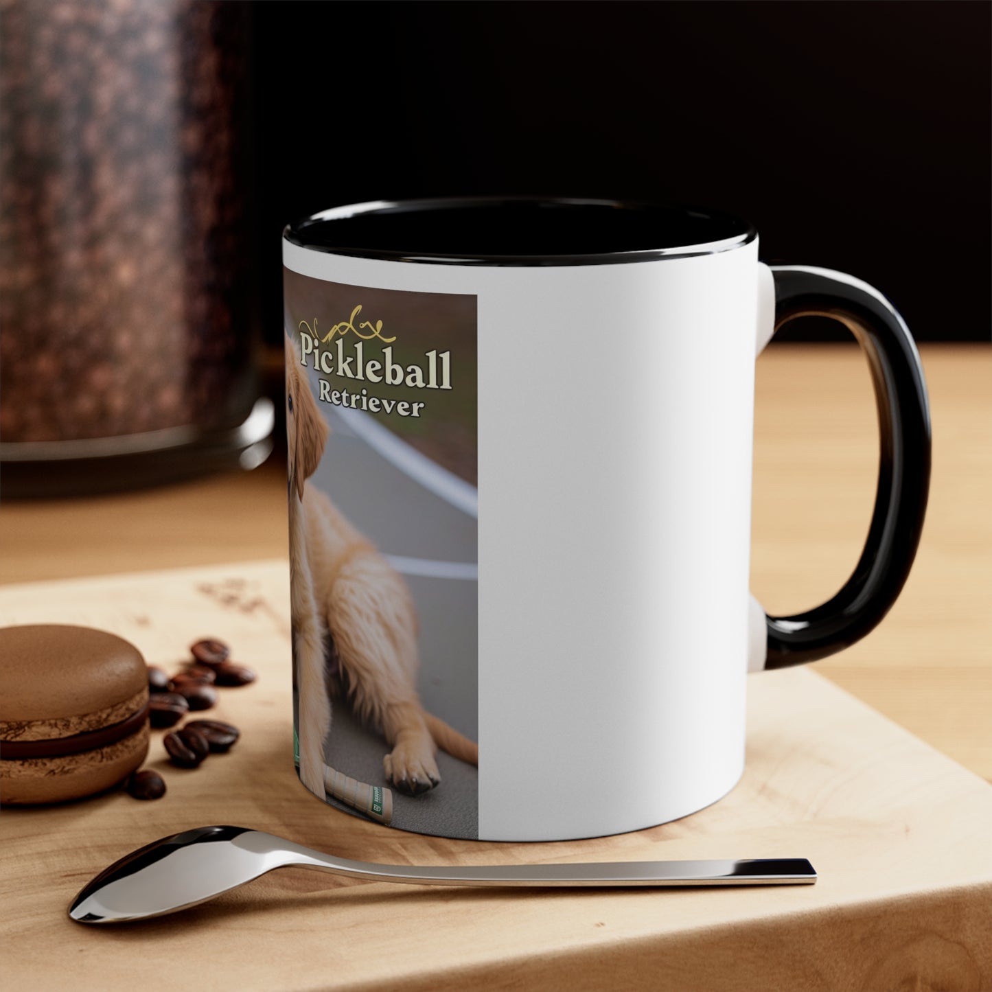 Pickleball Pup Partner – Accent Coffee Mug