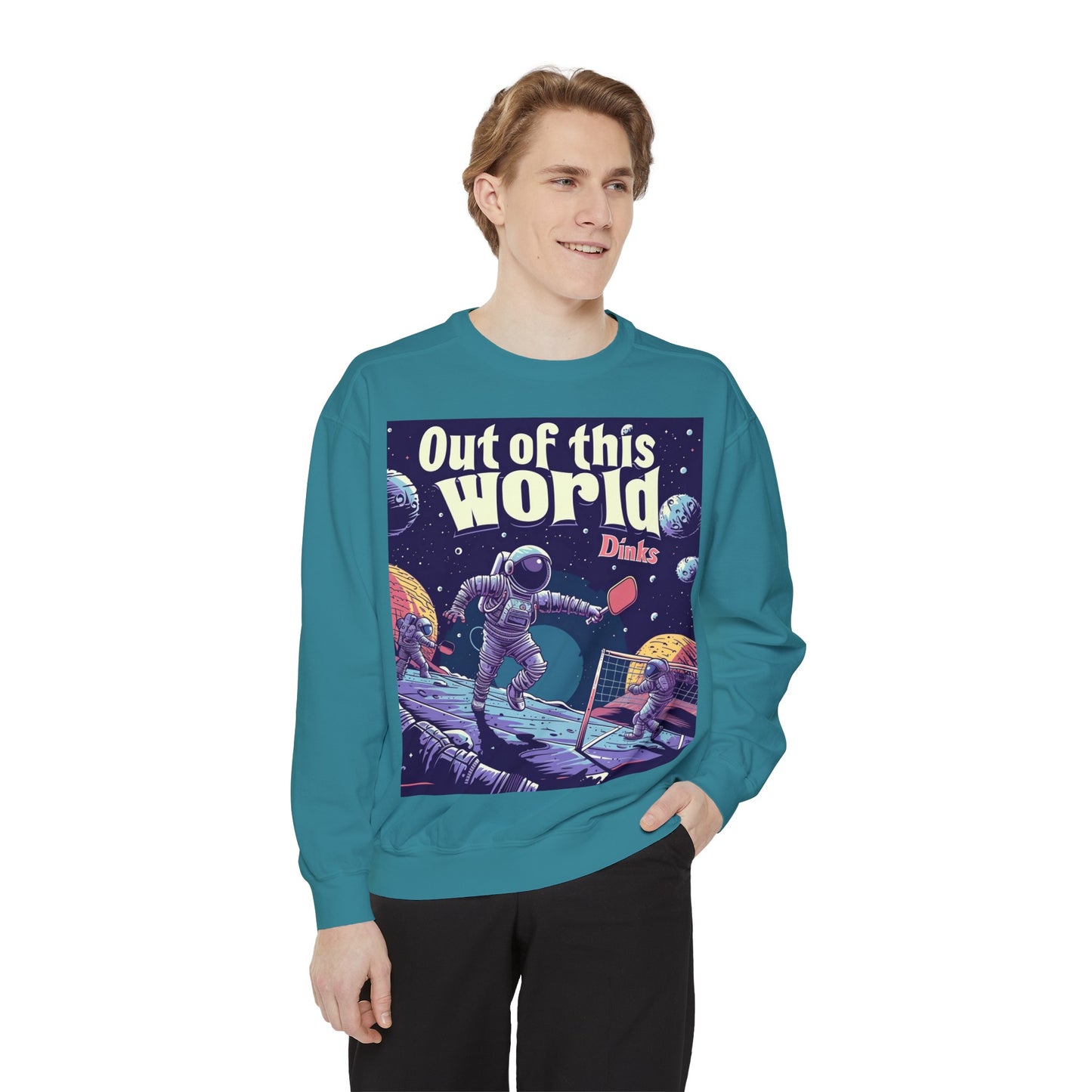 Galactic Game Point – Unisex Cozy Pickleball Sweatshirt