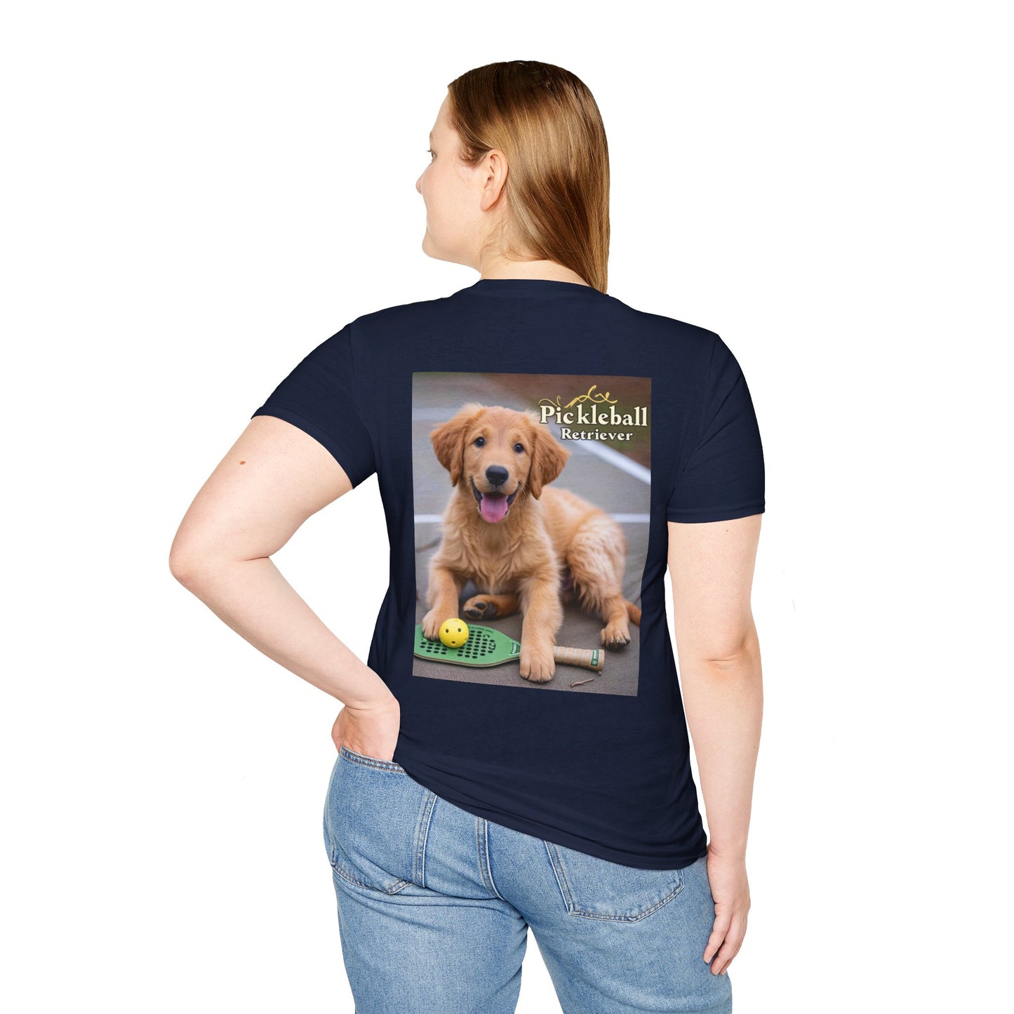 Classic Pickleball Pup Partner – Unisex Soft-Style Tee