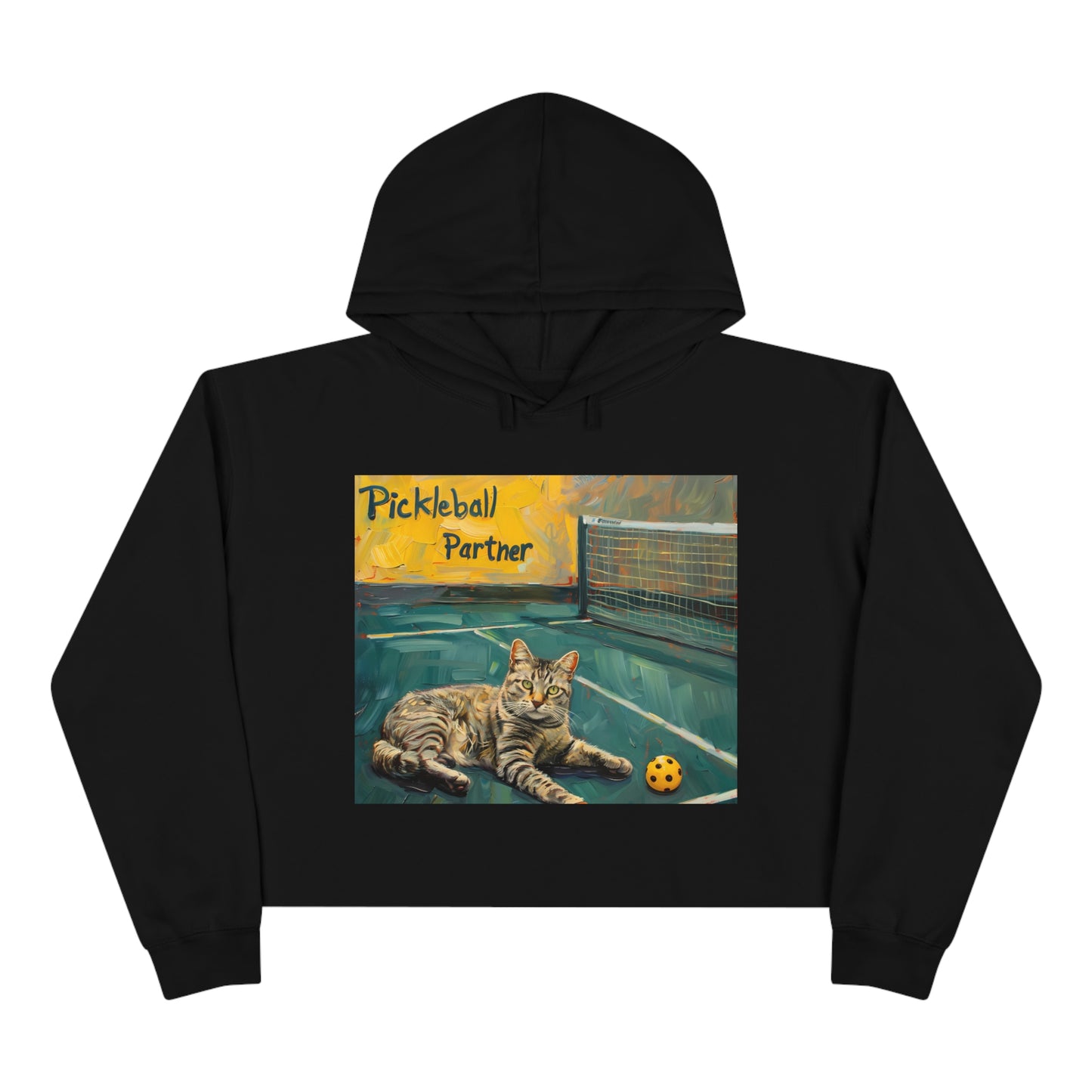 Pickleball Partner Casual Crop Hoodie