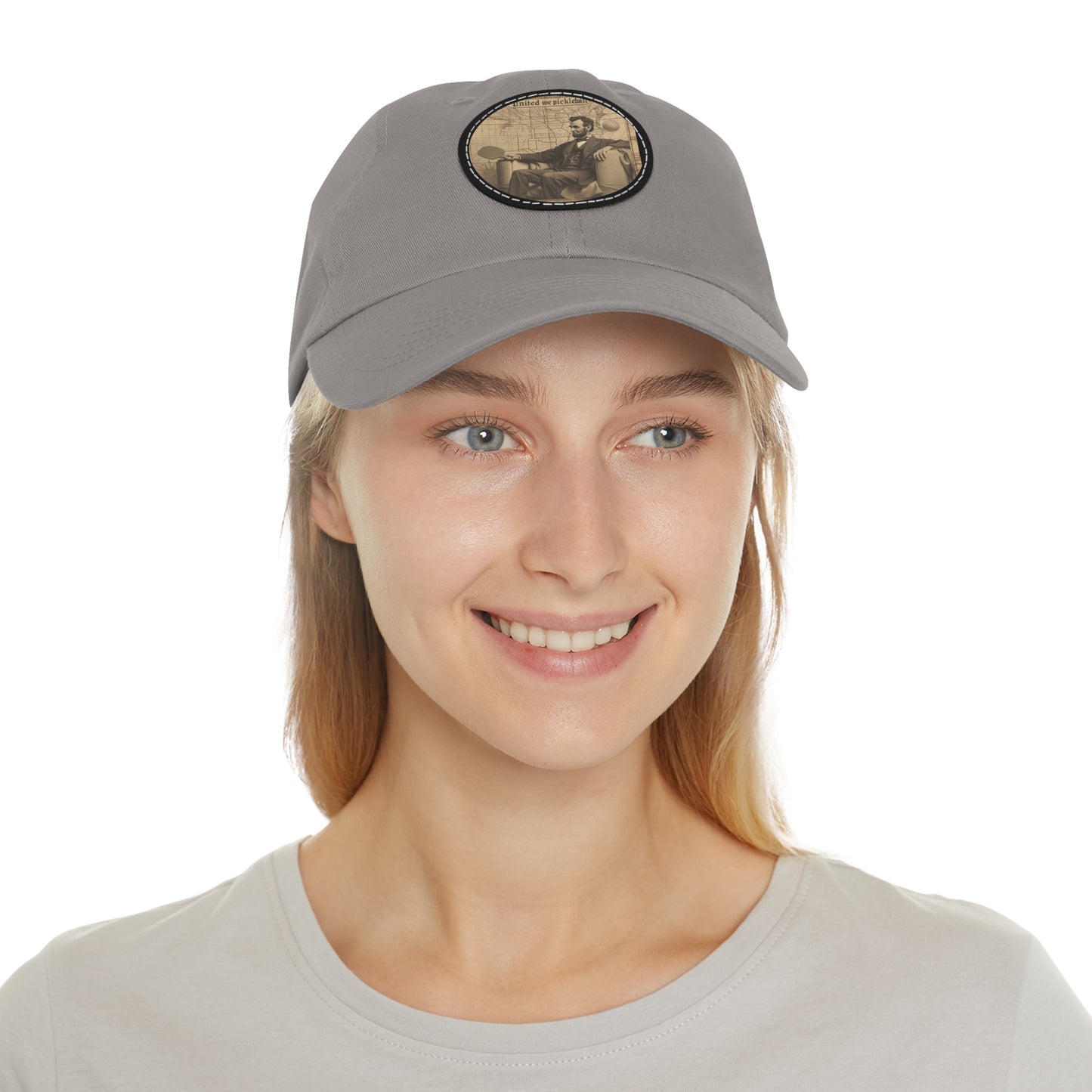 United We Pickleball Leather Patch Hat