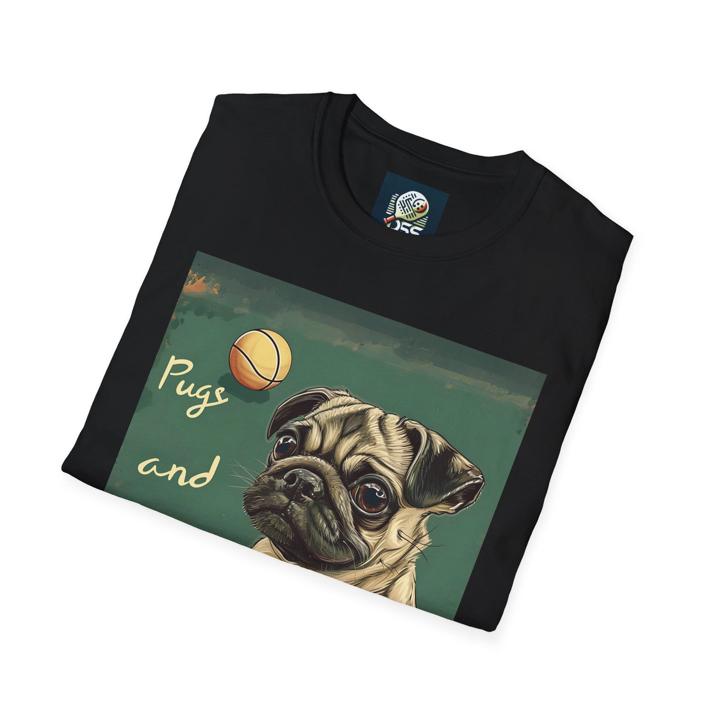 Pugs and Pickleball Comfort Tee – Unisex Soft-Style