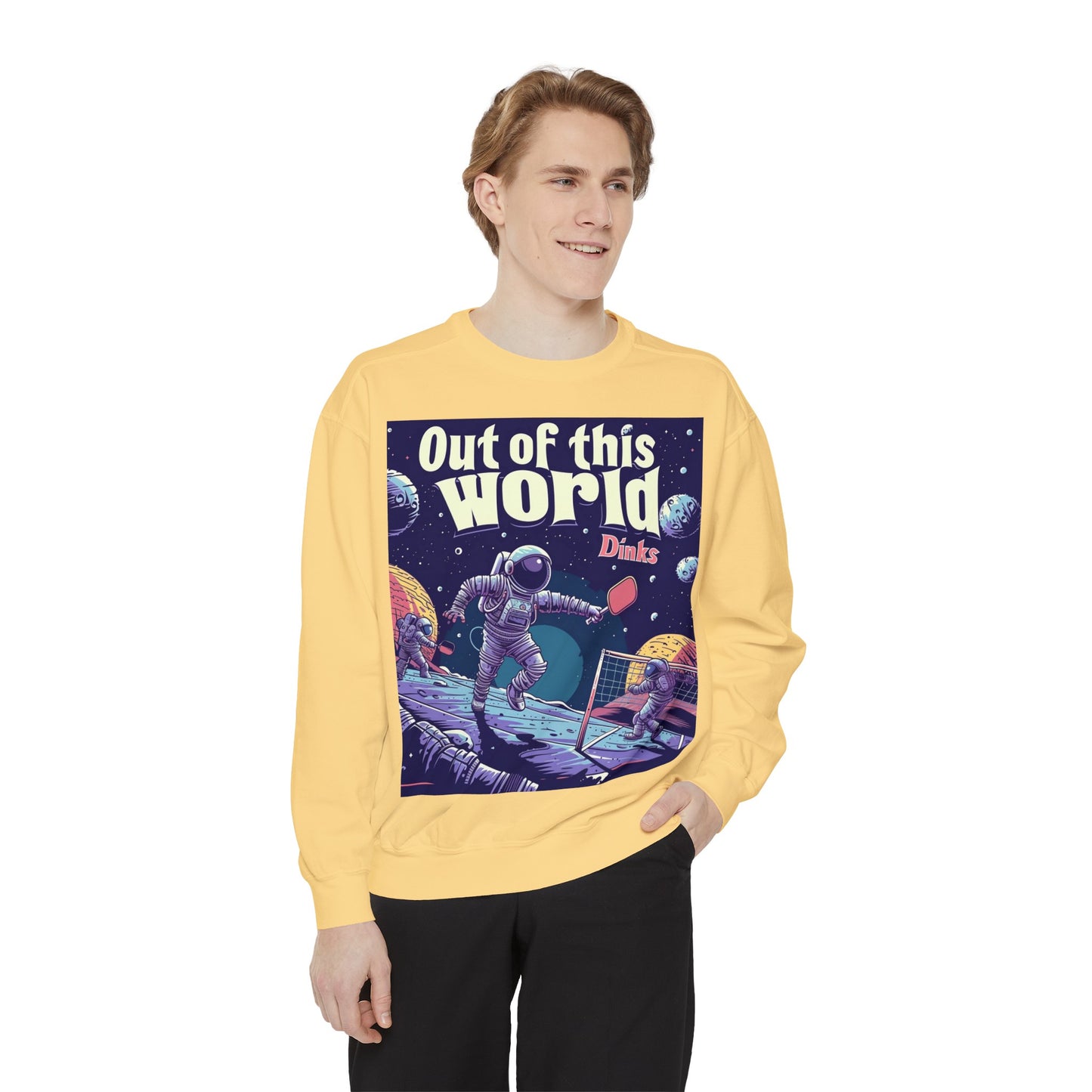 Galactic Game Point – Unisex Cozy Pickleball Sweatshirt