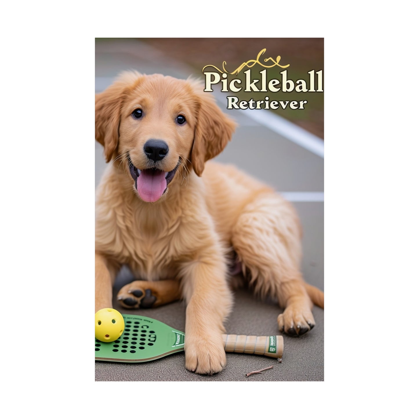 Pickleball Pup Partner Premium Matte Poster