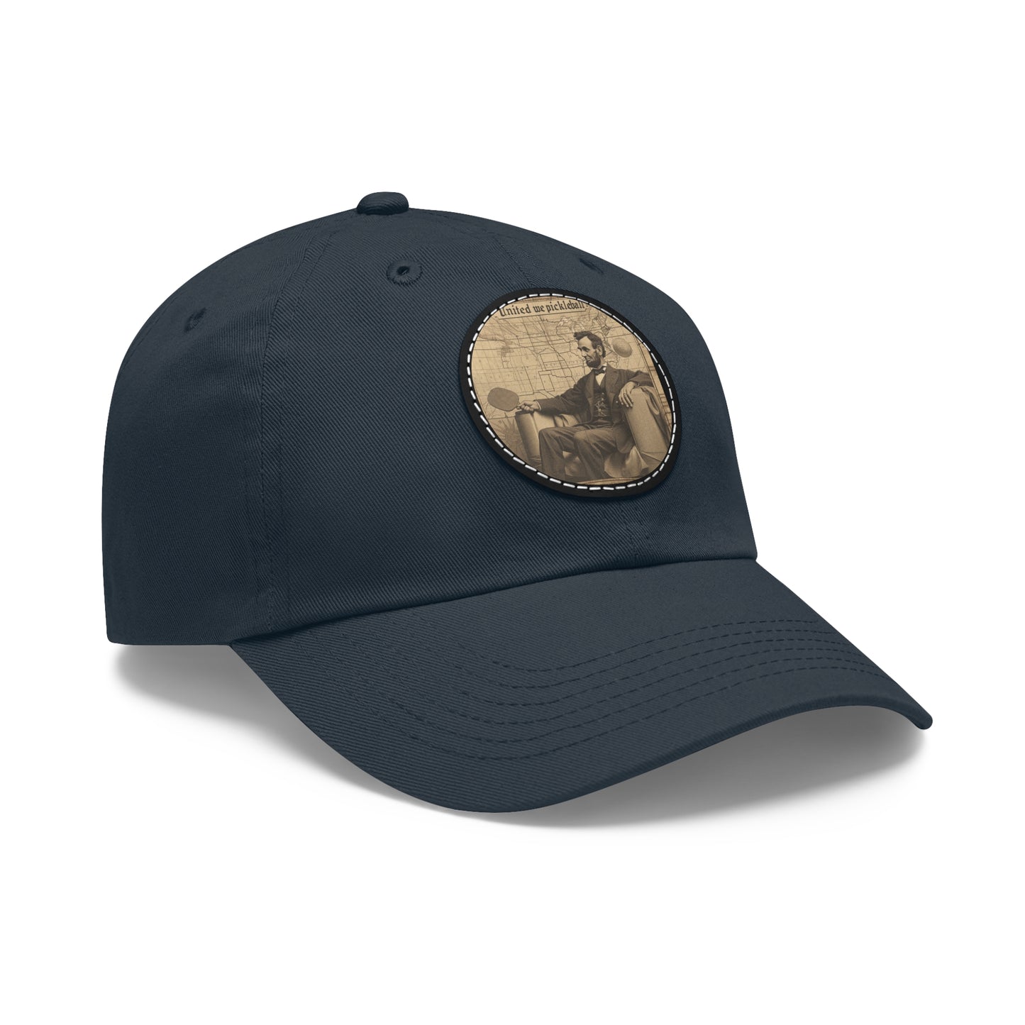 United We Pickleball Leather Patch Hat