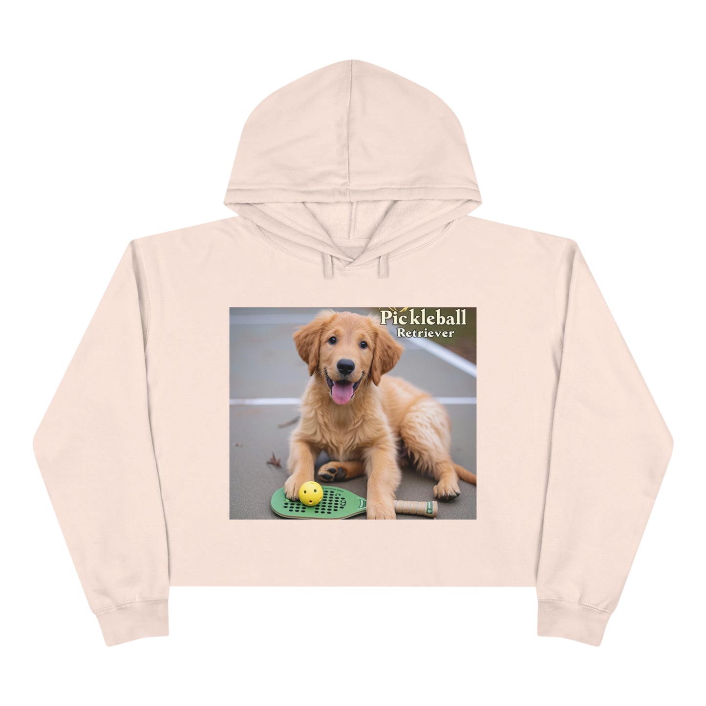 Pickleball Pup Partner – Active Crop Hoodie