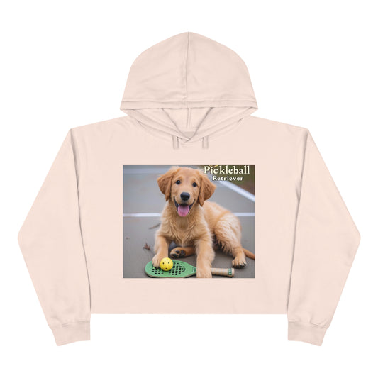 Pickleball Pup Partner – Active Crop Hoodie