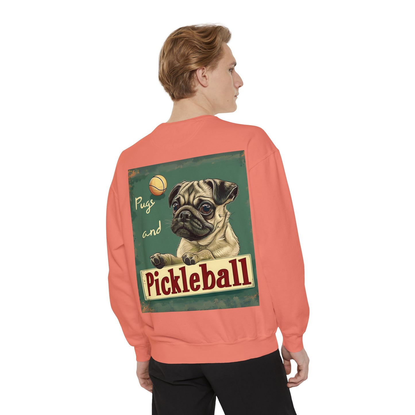 Classic Pugs and Pickleball – Unisex Cozy Pickleball Sweatshirt