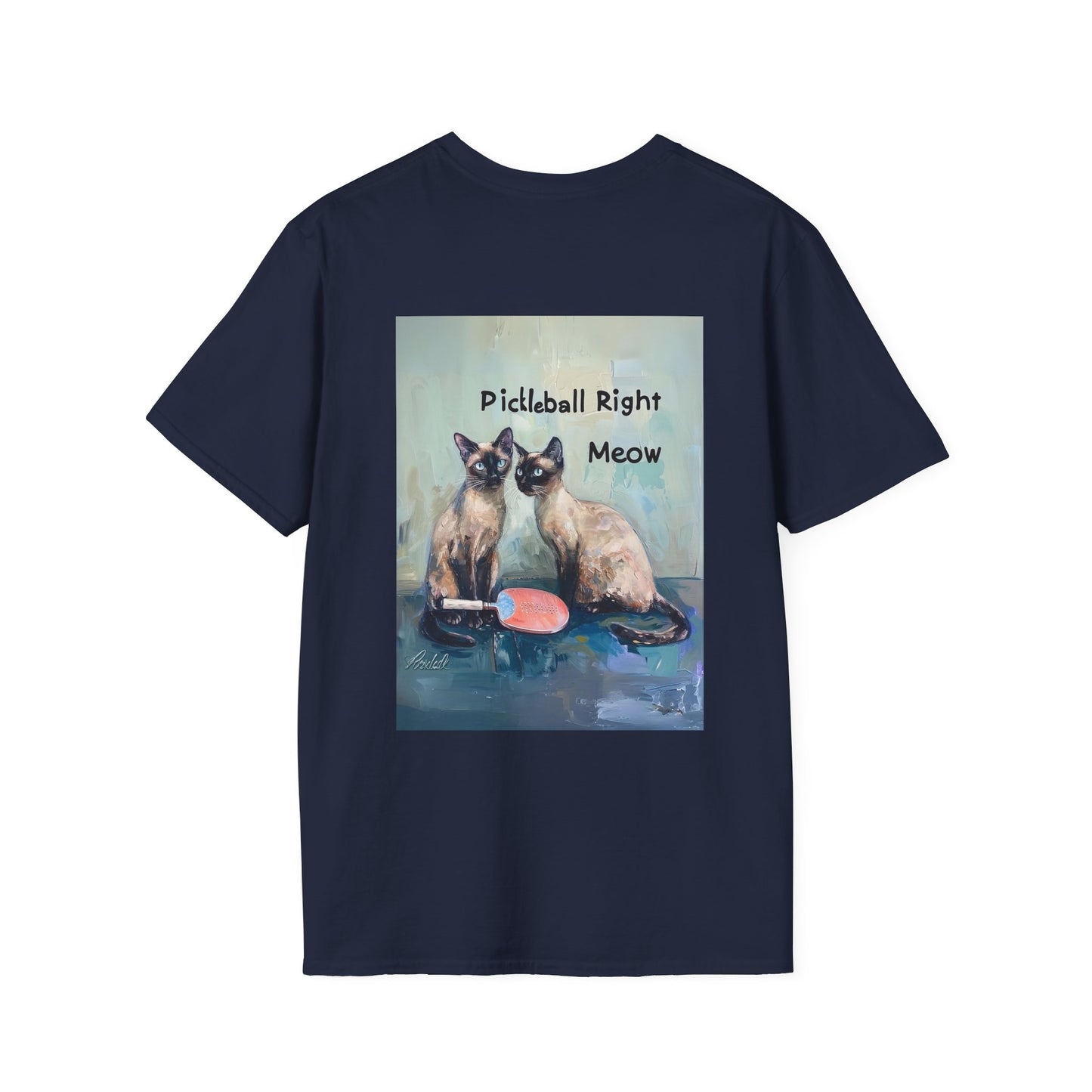 Classic Pickleball Right Meow Comfort Tee – Unisex Soft-Style