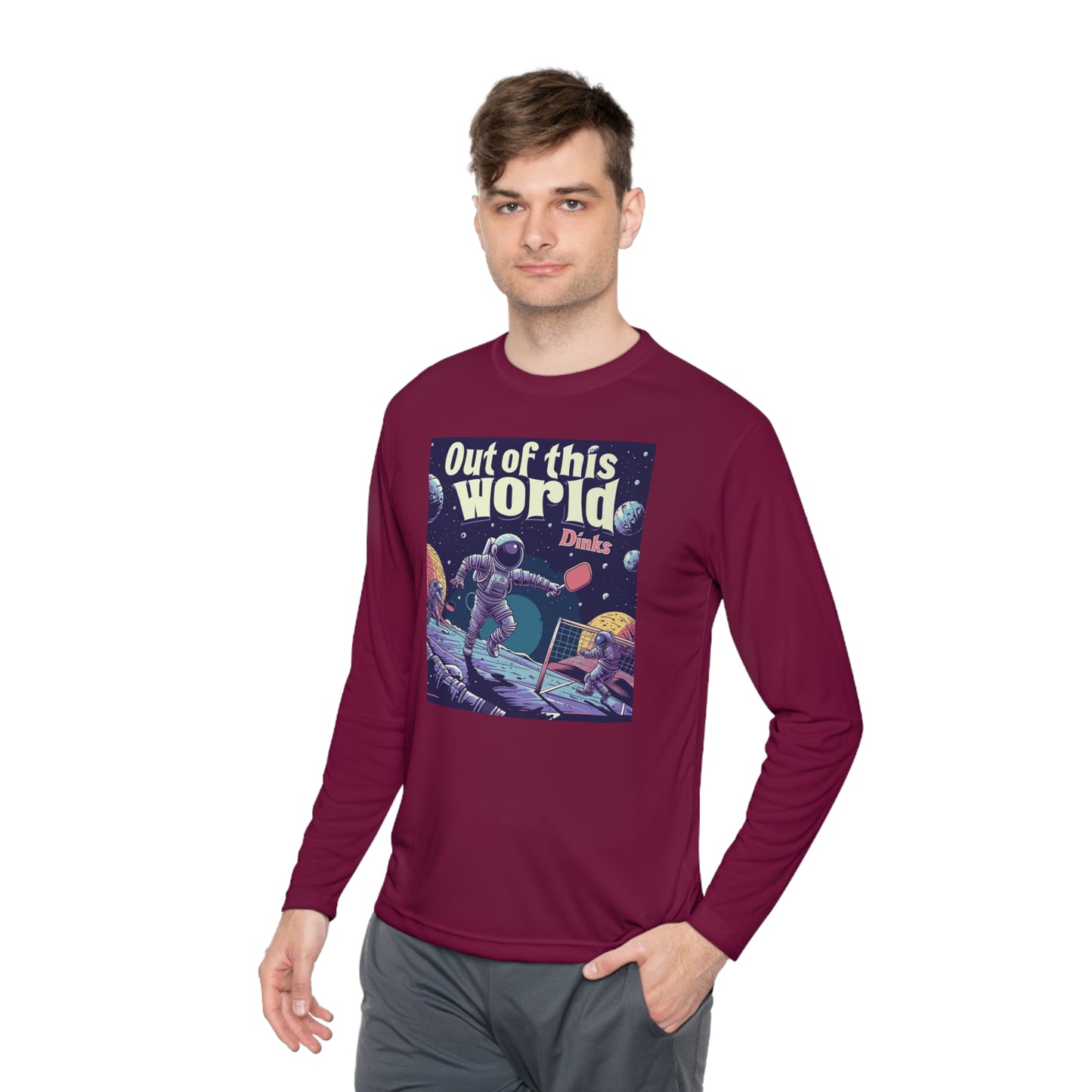 Galactic Game Point Tee – Unisex UV Protective Pickleball Long Sleeve Tee