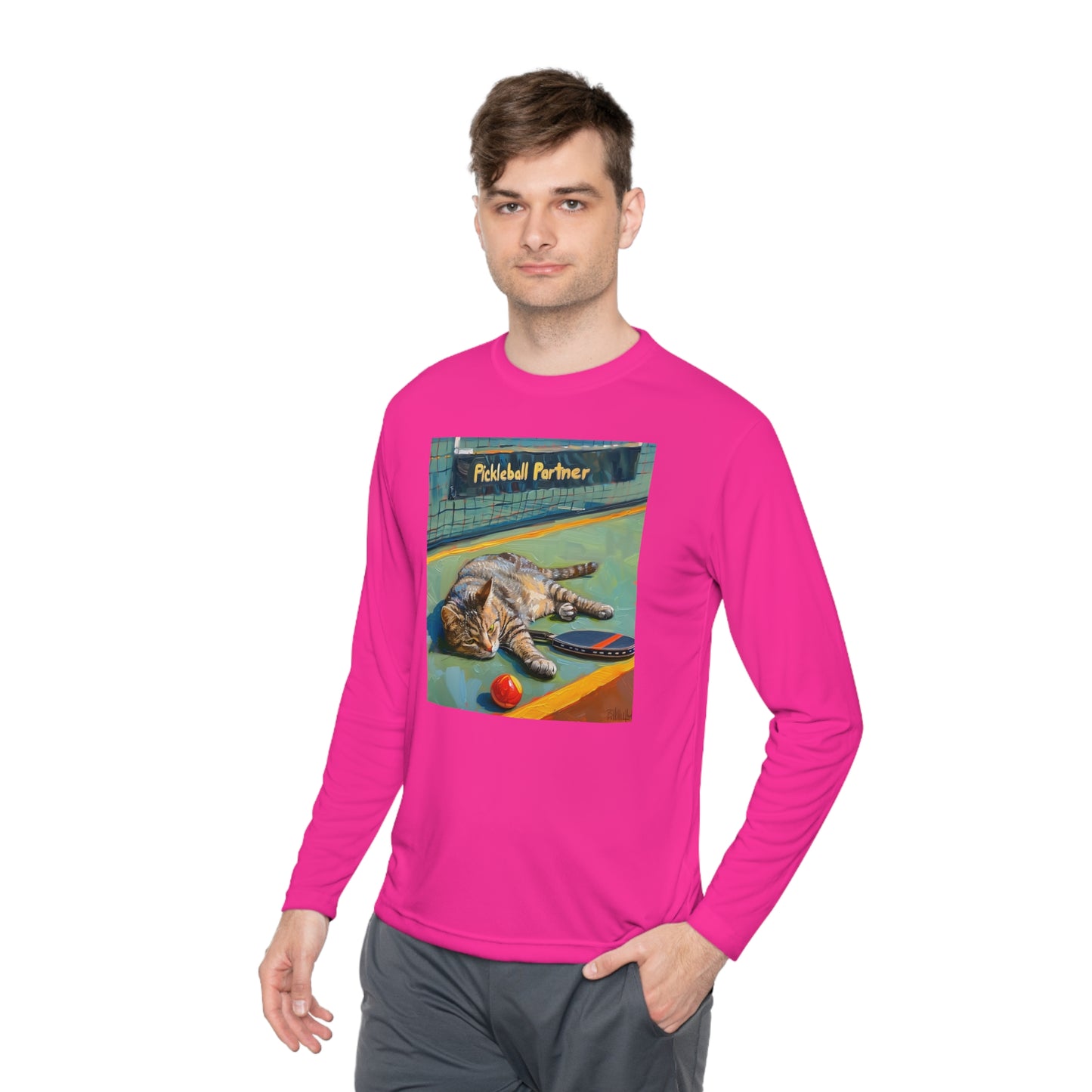 Whisker Winner – Unisex UV Protective Pickleball Long Sleeve Tee