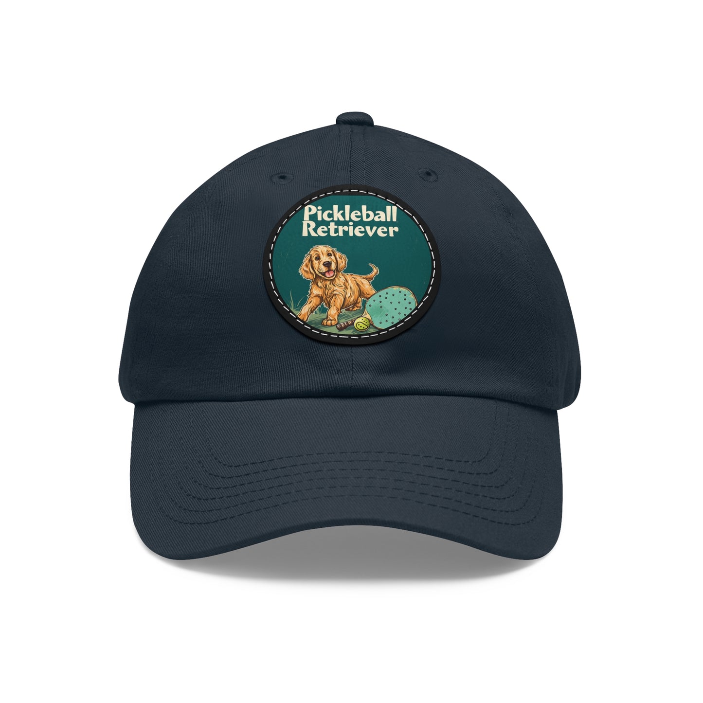 Pickleball Retriever Leather Patch Hat