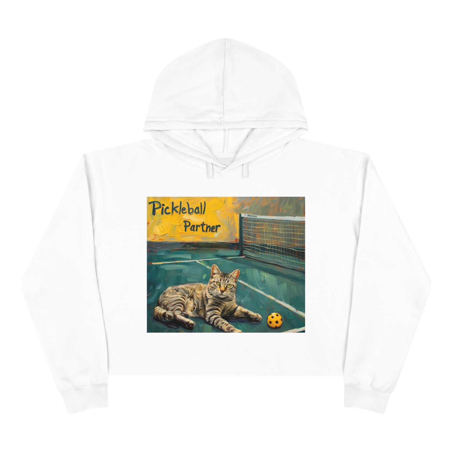 Pickleball Partner Casual Crop Hoodie