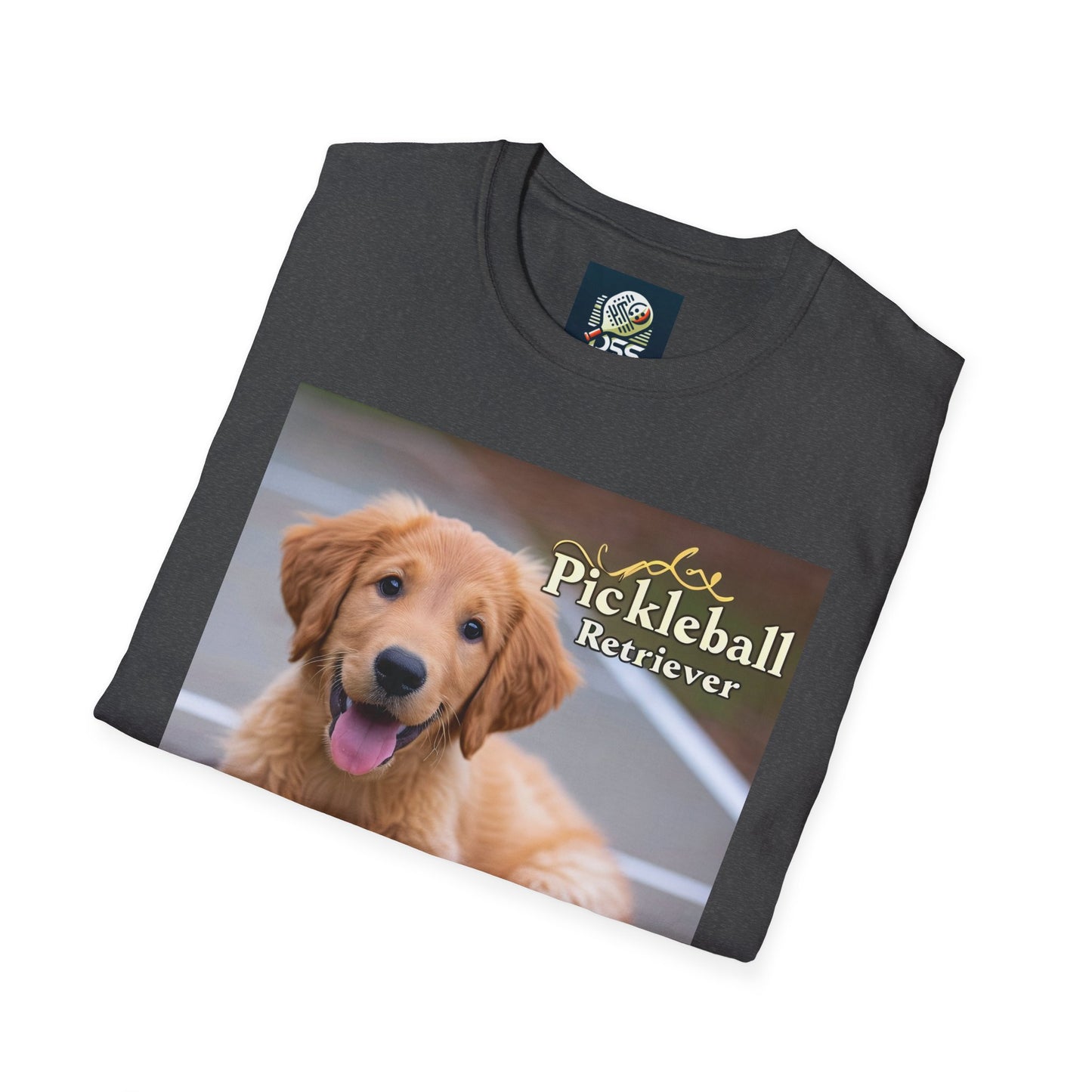 Pickleball Pup Partner – Unisex Soft-Style Tee