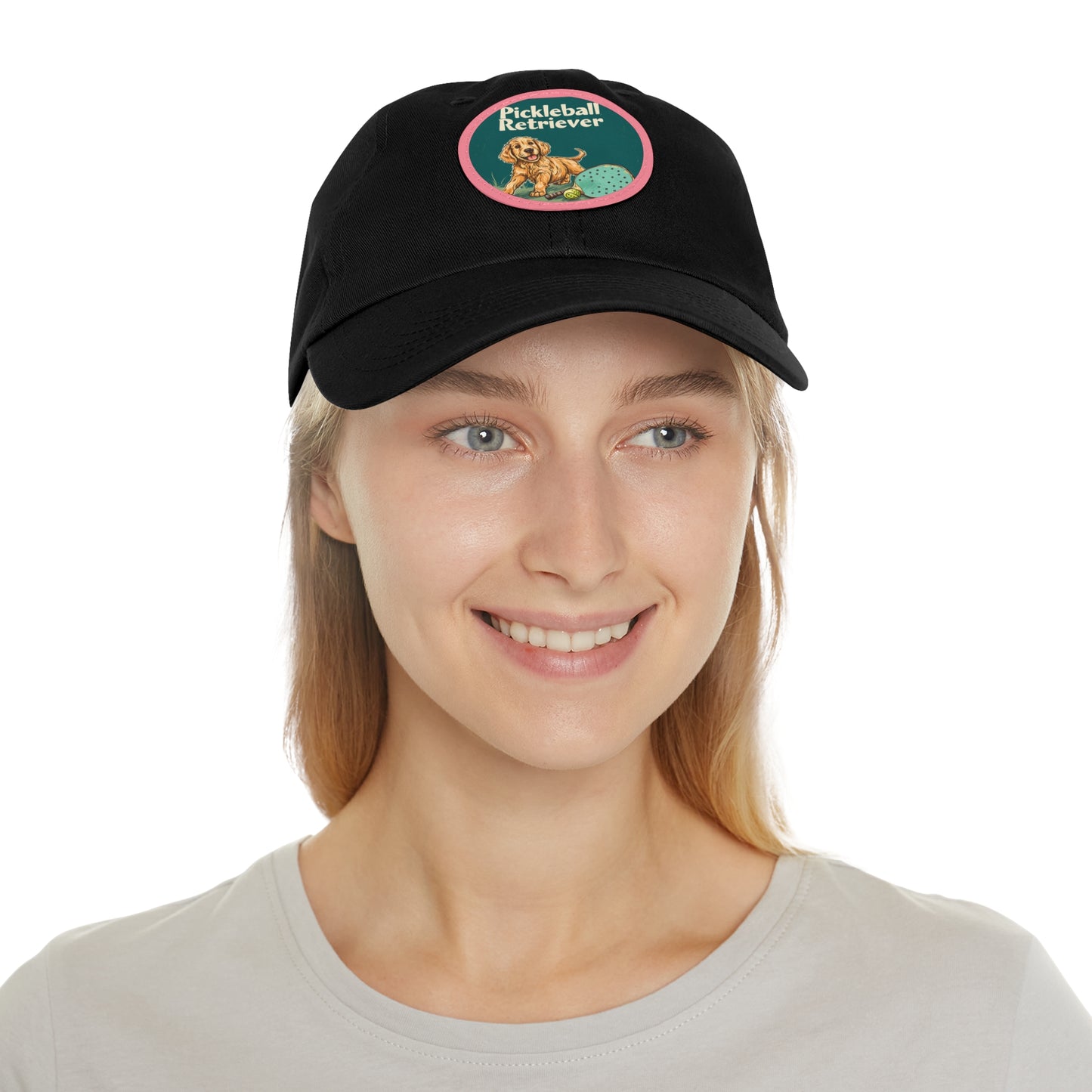 Pickleball Retriever Leather Patch Hat