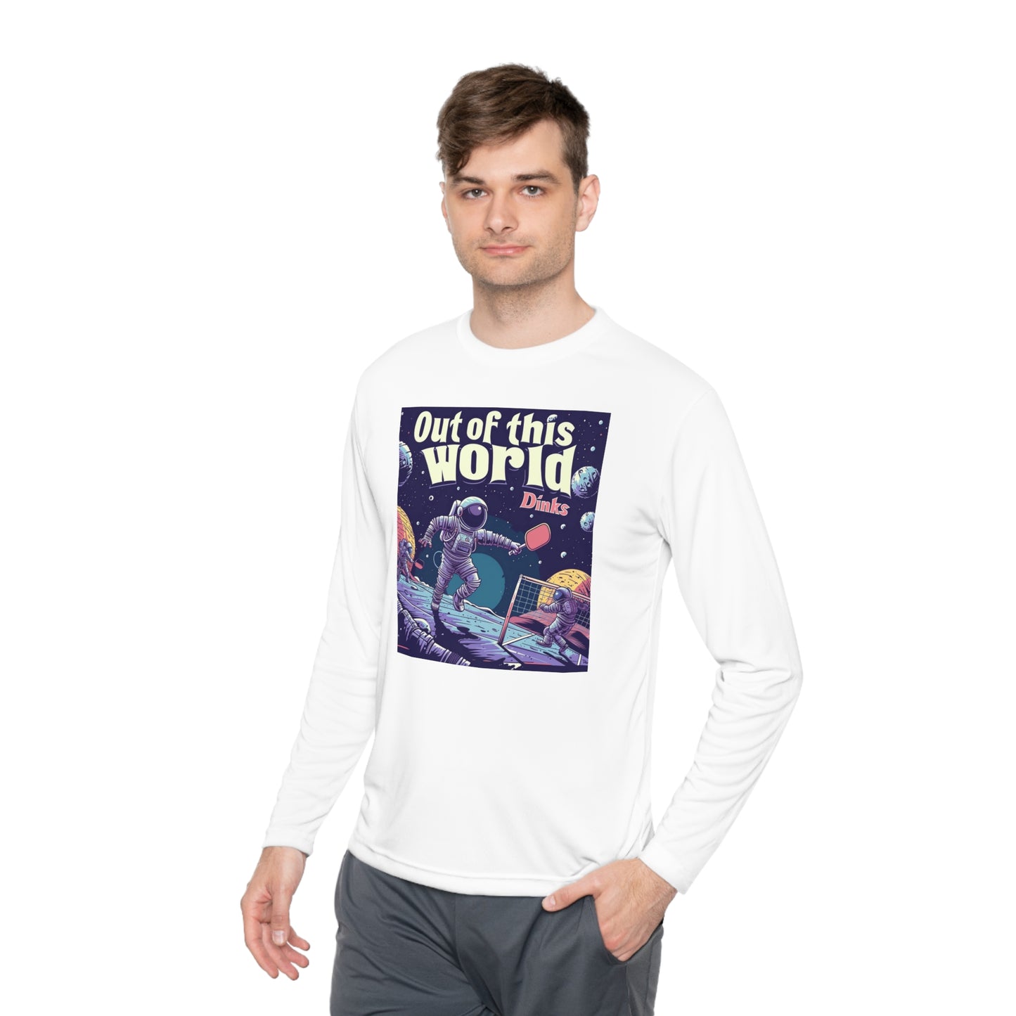 Galactic Game Point Tee – Unisex UV Protective Pickleball Long Sleeve Tee