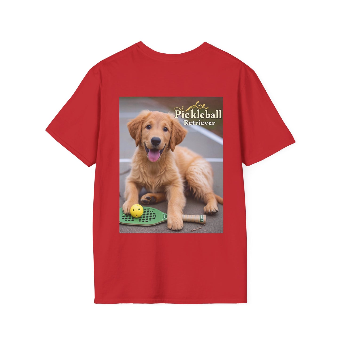 Classic Pickleball Pup Partner – Unisex Soft-Style Tee