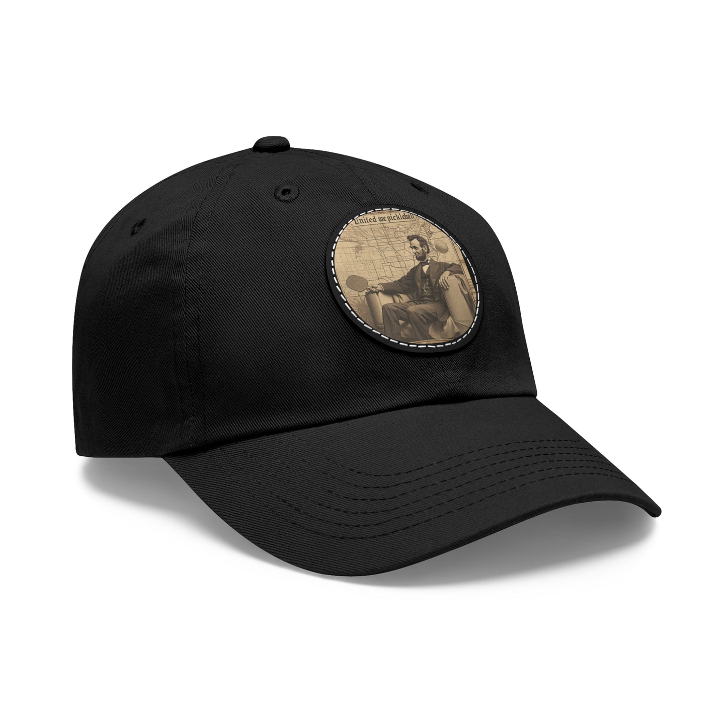 United We Pickleball Leather Patch Hat